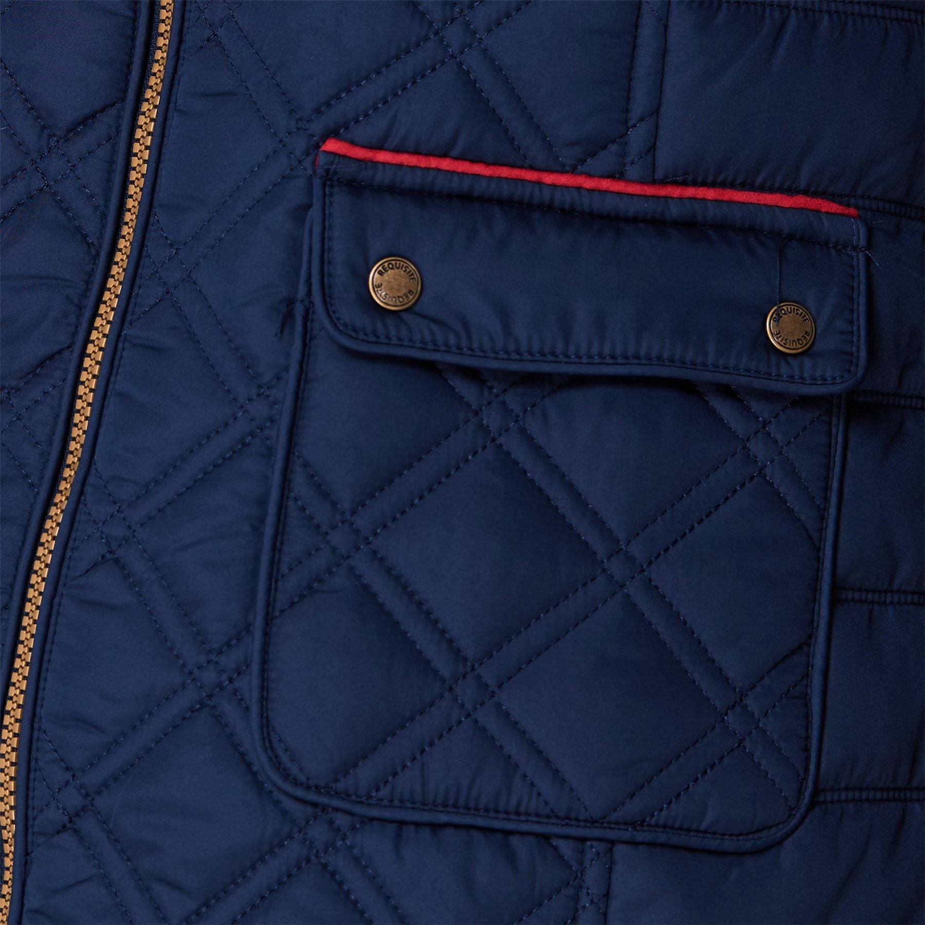 Requisite Quilted Slim Fit Gilet