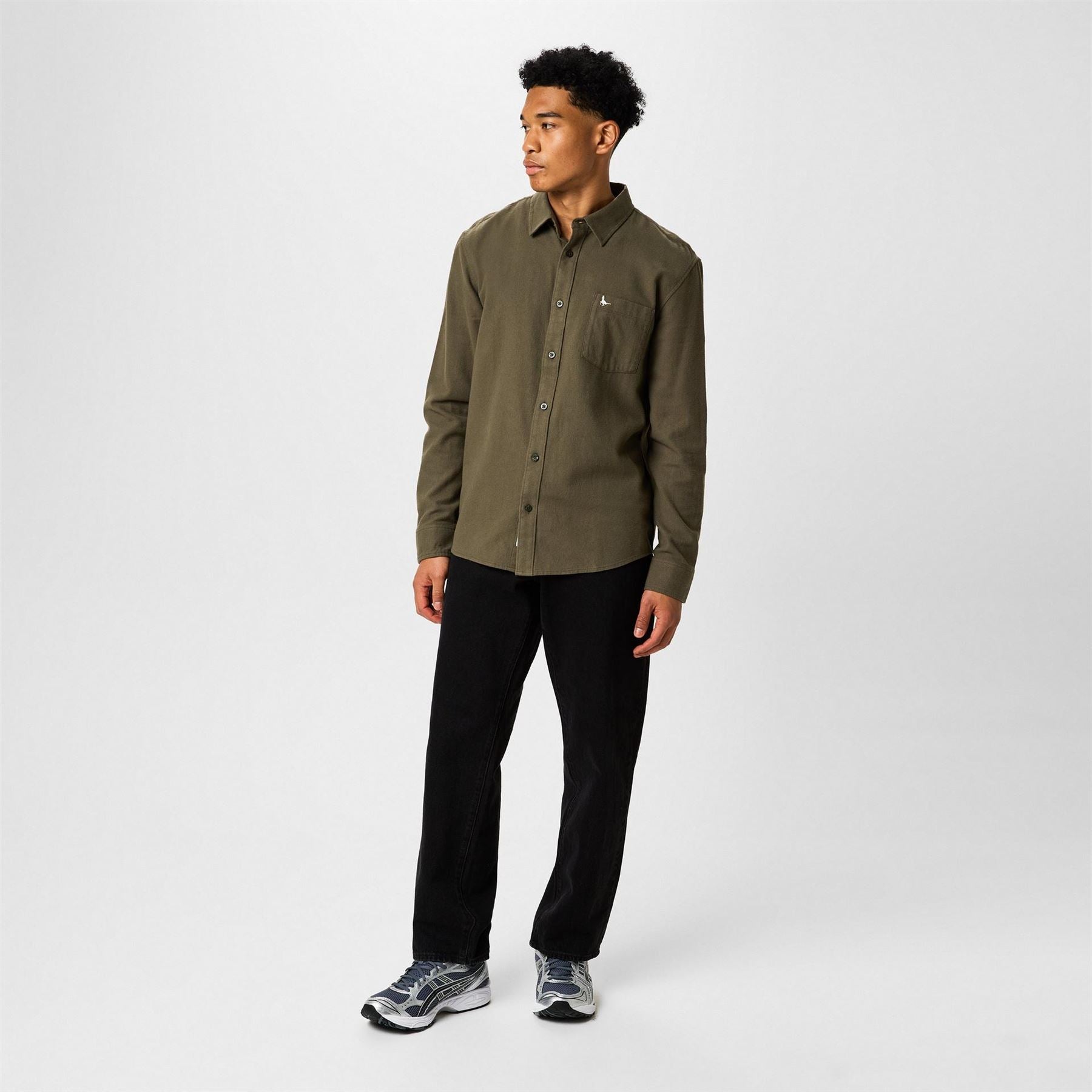 Jack Wills Mens Plain Flannel Shirt