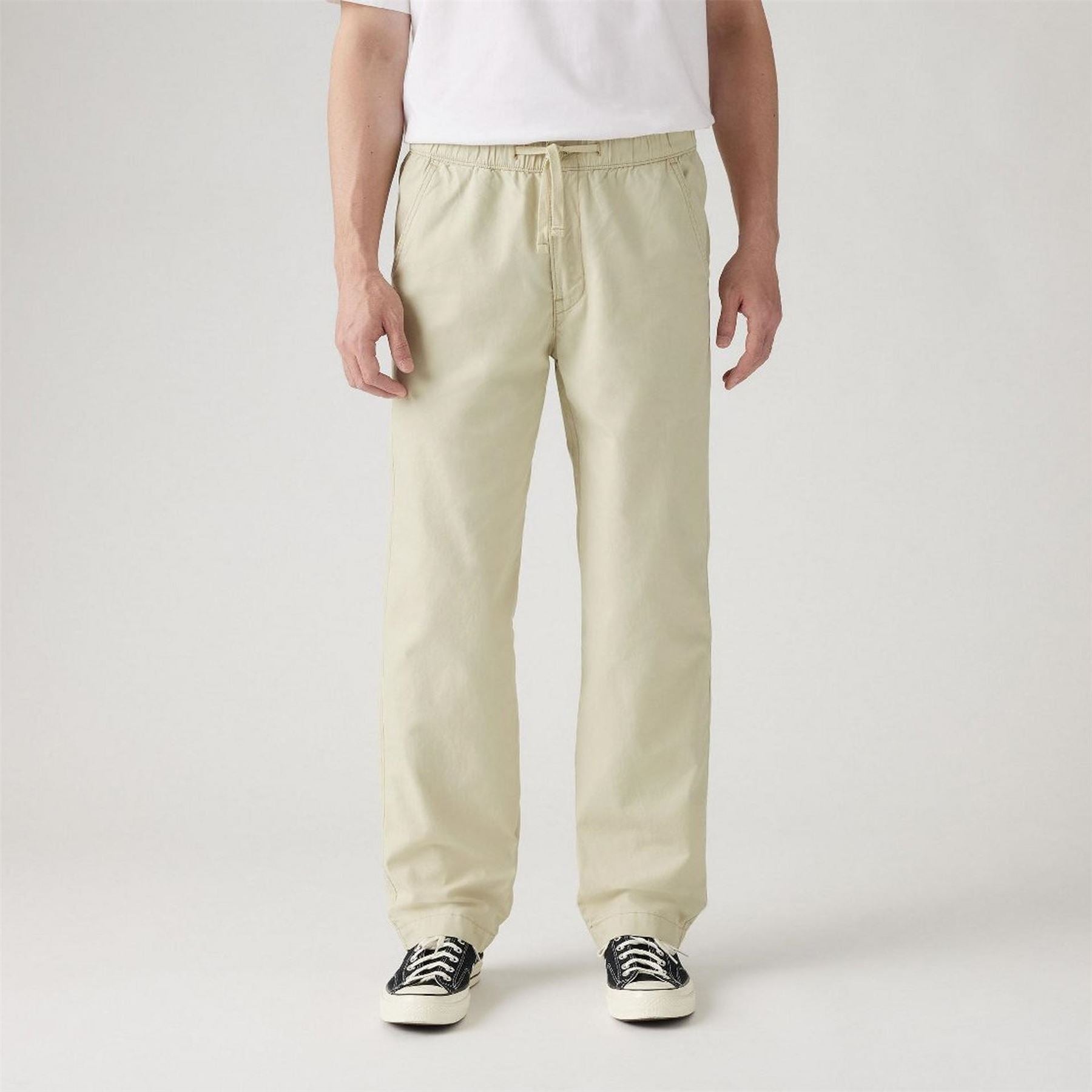 Levis Solid Patterned Relaxed Straight Chinos