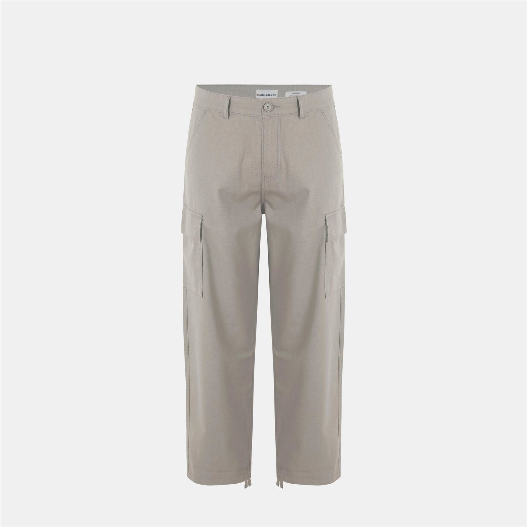 SoulCal Rip Solid Patterned Straight Cargo Trousers