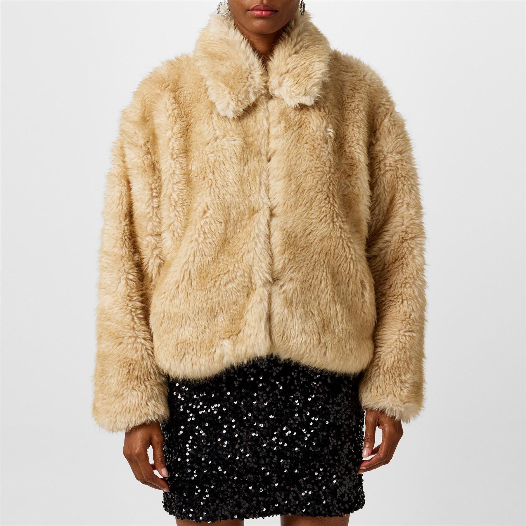 Bardot Faux Fur Jacket