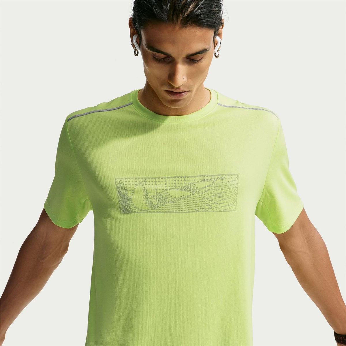 Nike Miler Crew Neck Short Sleeve Jersey T-Shirt