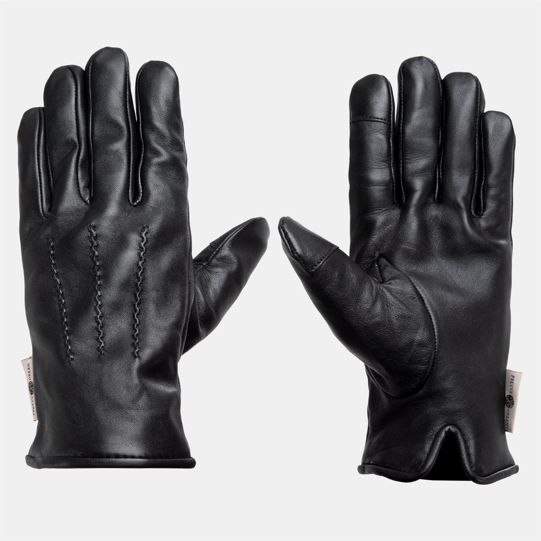 Pretty Green Mens Leather Glove