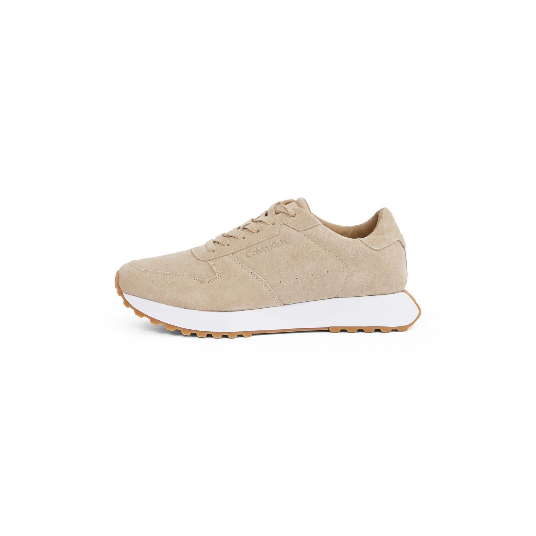 Calvin Klein Lace Up Suede Low Top Sneakers