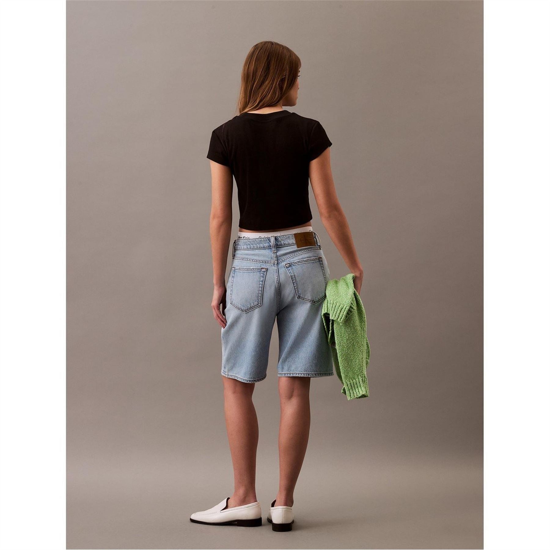 Calvin Klein Jeans Baby Crew Neck Ribbed Collar Short Sleeve T-Shirt