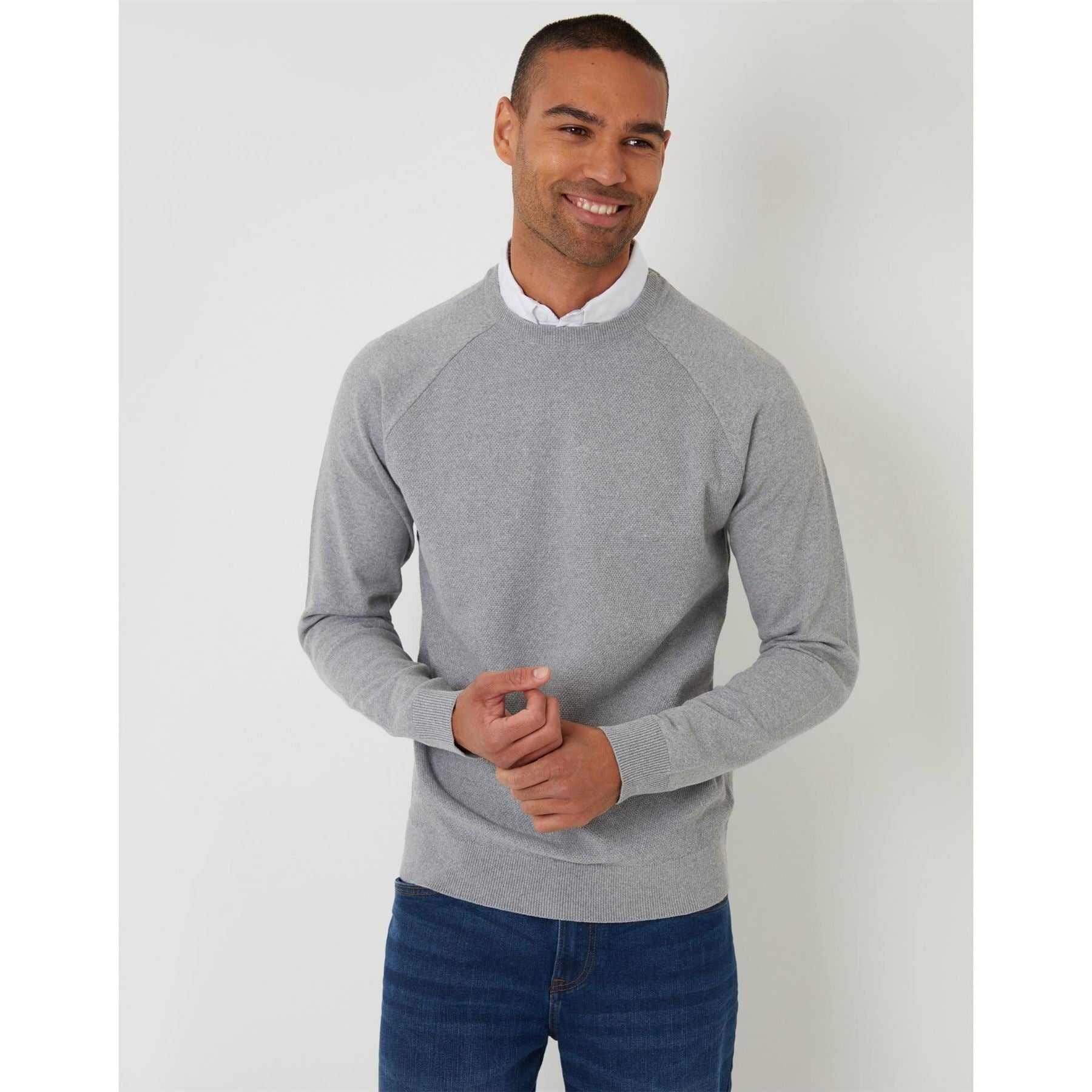 Threadbare Carson Crew Neck Raglan Sleeve Sweater