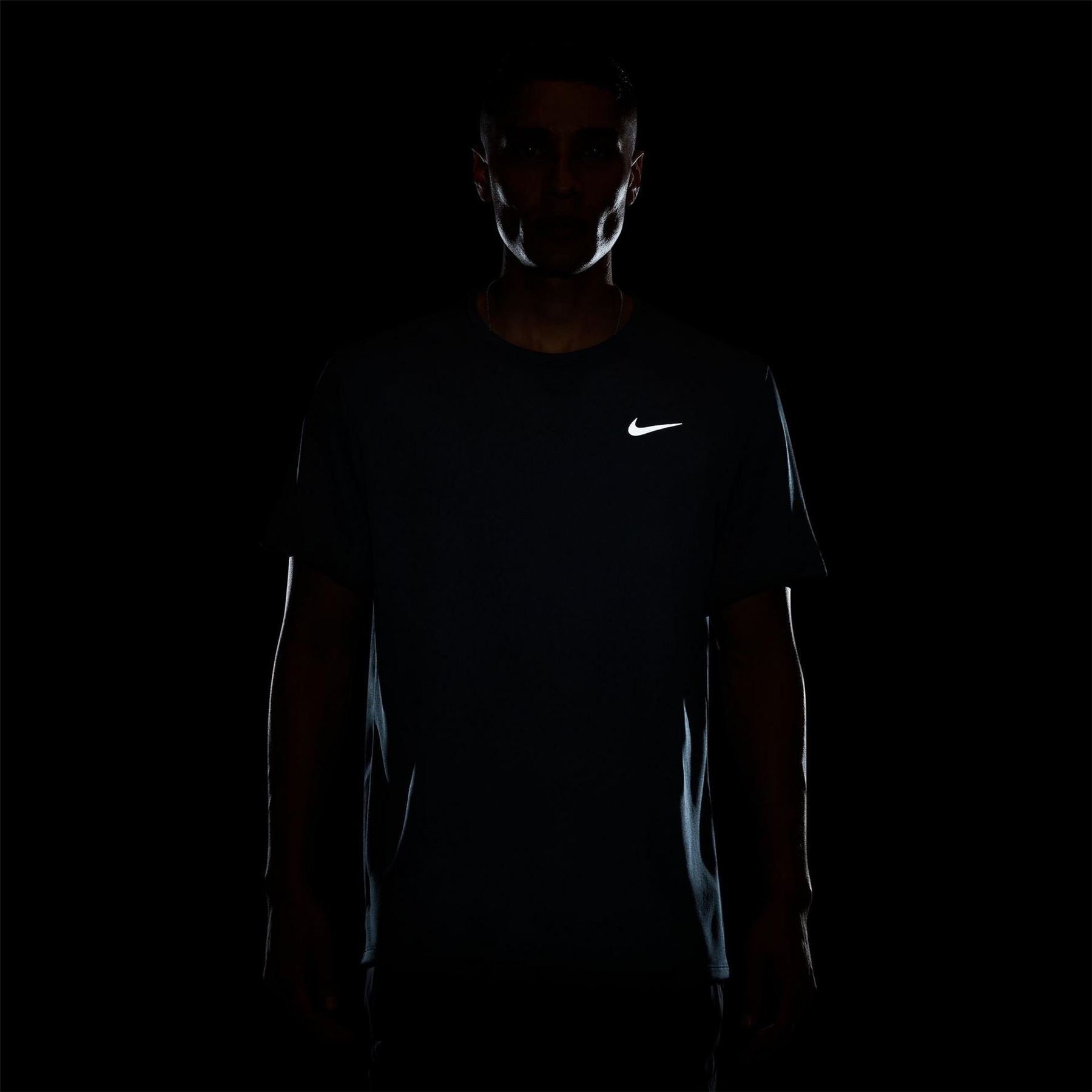 Nike Mens Drifit Miler Running Top