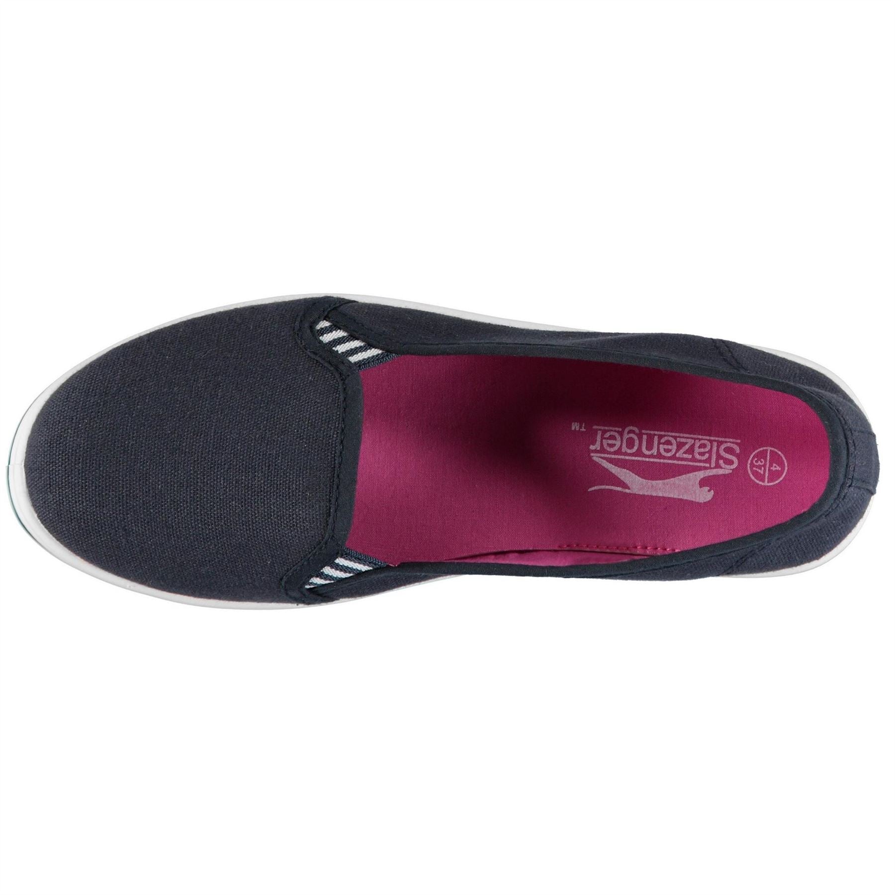 Slazenger Ladies Canvasas Slip On Shoes