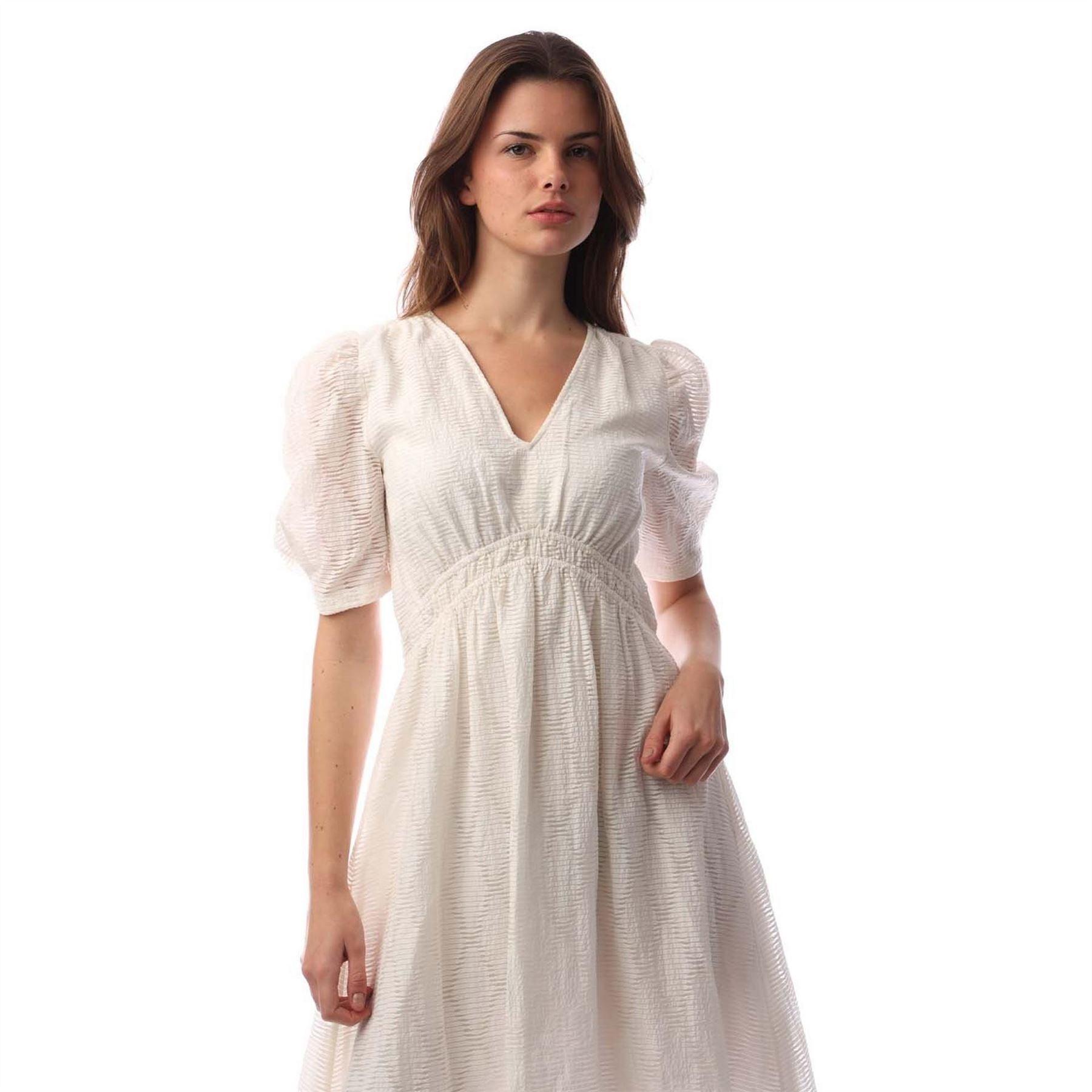 Boss Dizziano V-Neck Short Sleeve Knee Length Dress