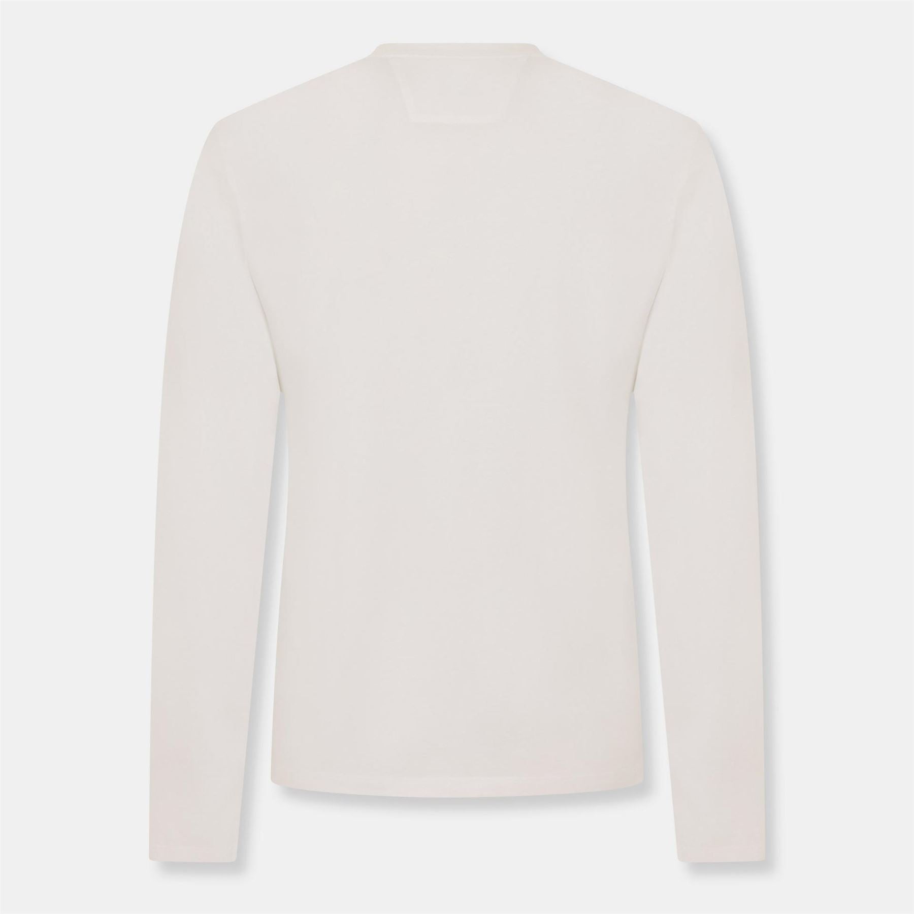 CP Company Logo Print Crew Neck Long Sleeve Jersey T-Shirt