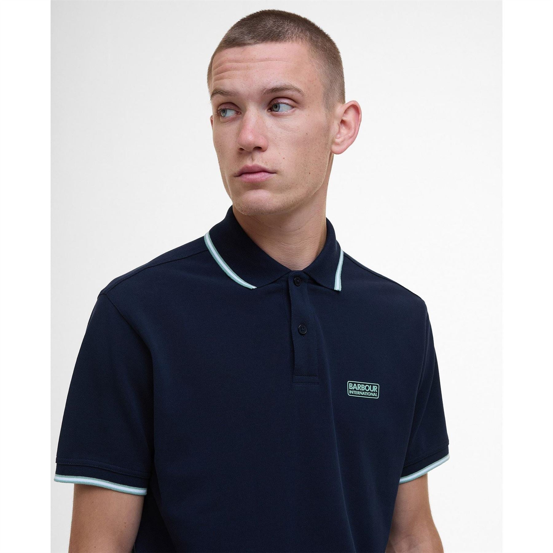 Barbour International Tipped Short Sleeve Polo Shirt
