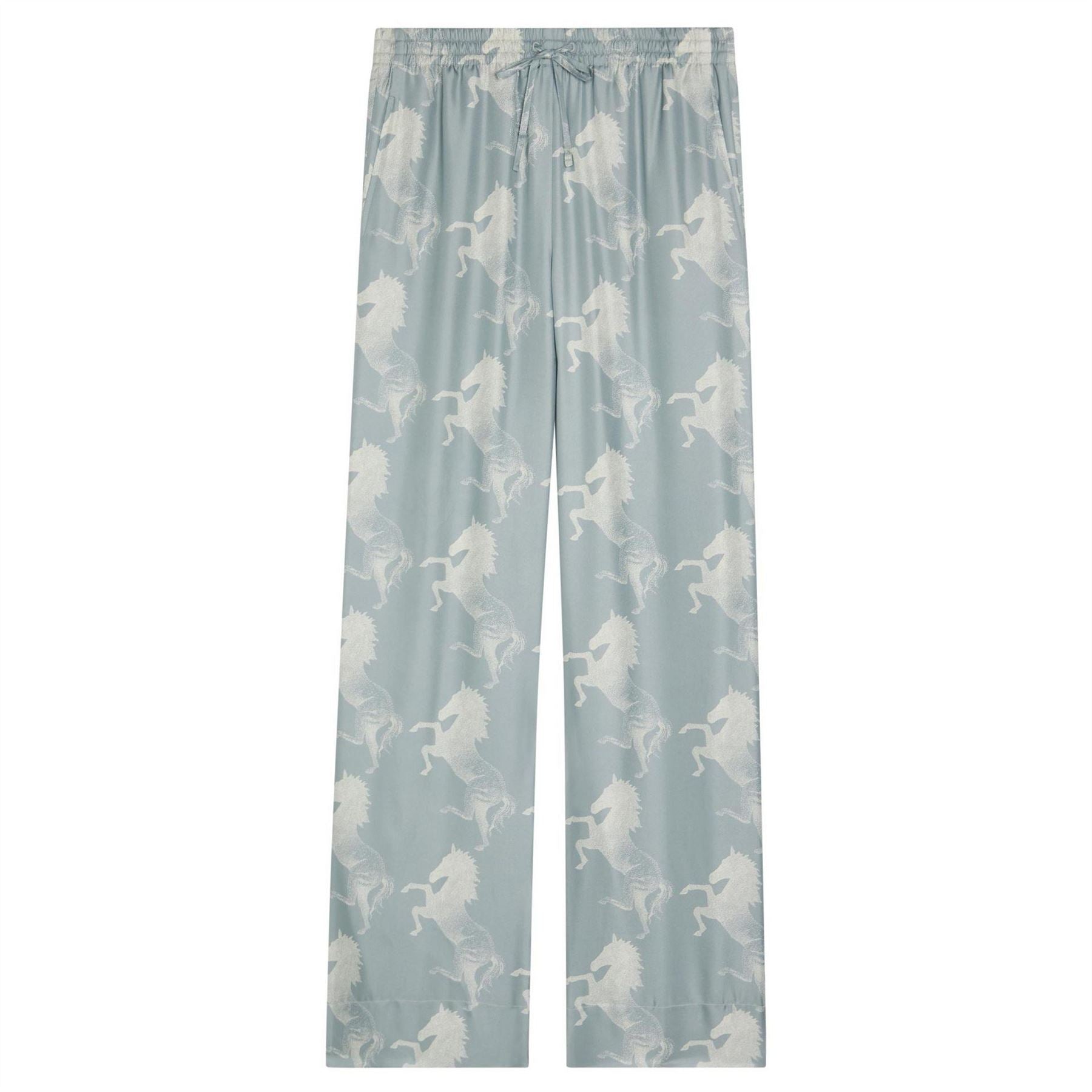 Stella McCartney Printed Silk Wide Pants
