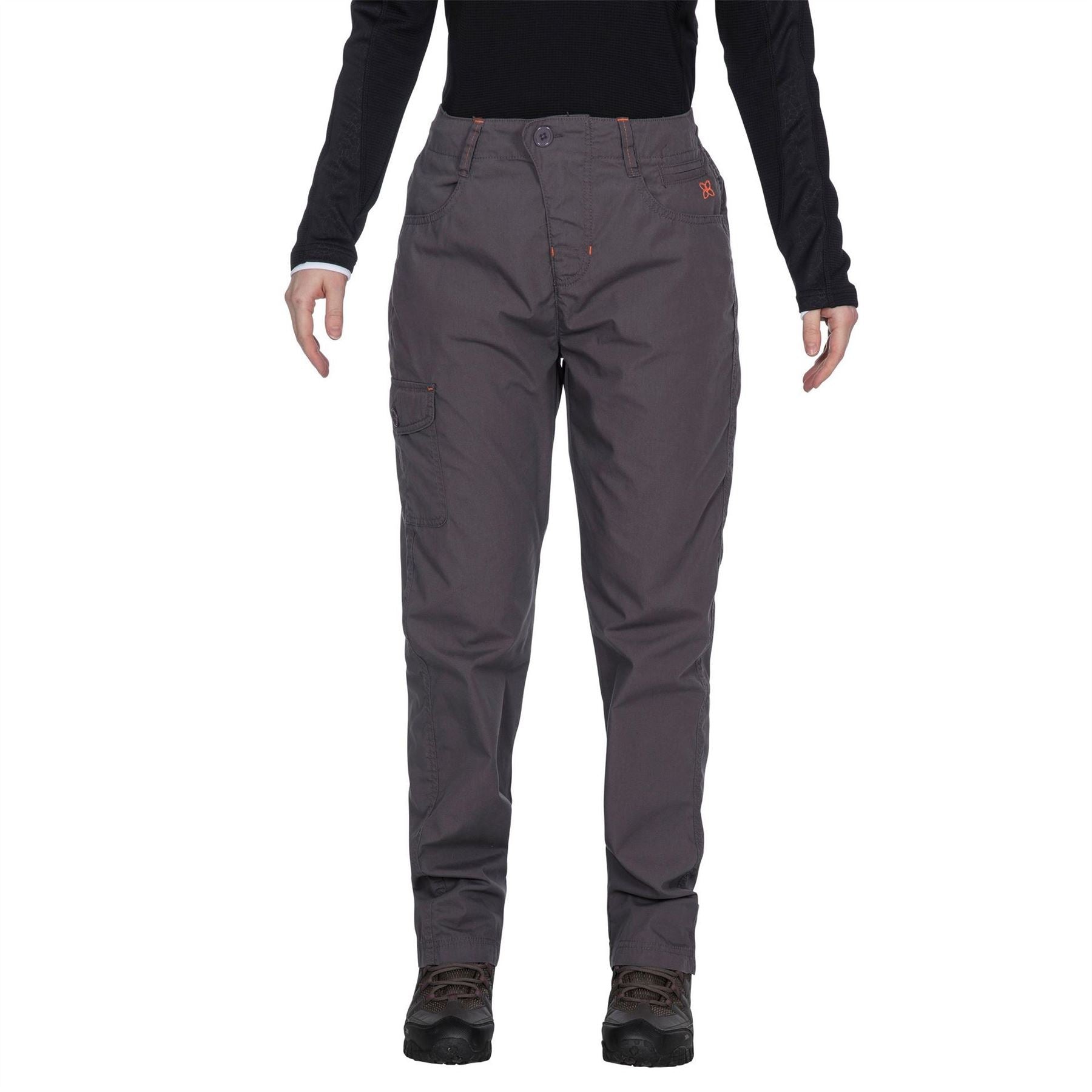Trespass Rambler Solid Patterned Straight Cargo Trousers