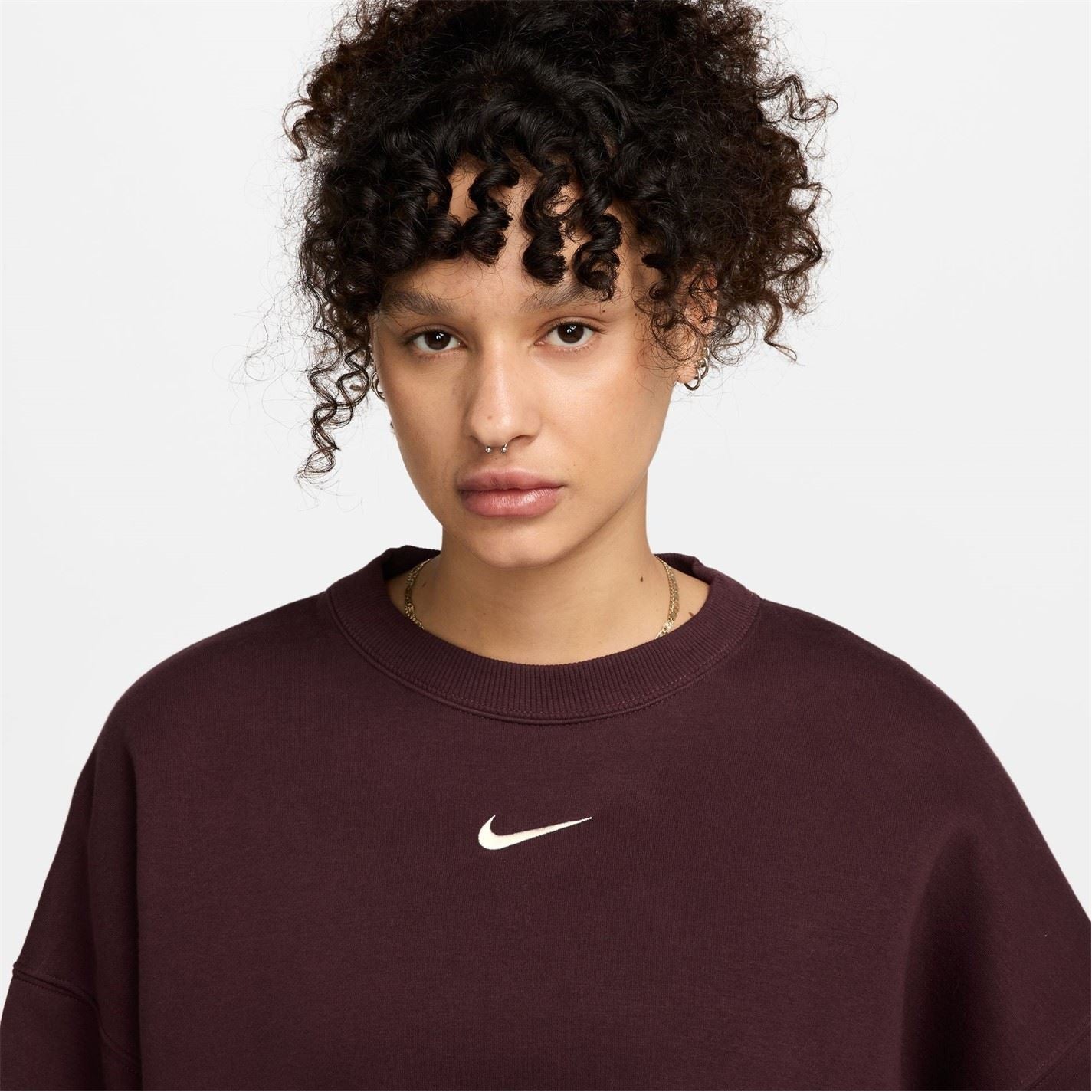 Nike Womens Sportswear Phoenix Fleece Over Oversized Crewneck Sweatshirt