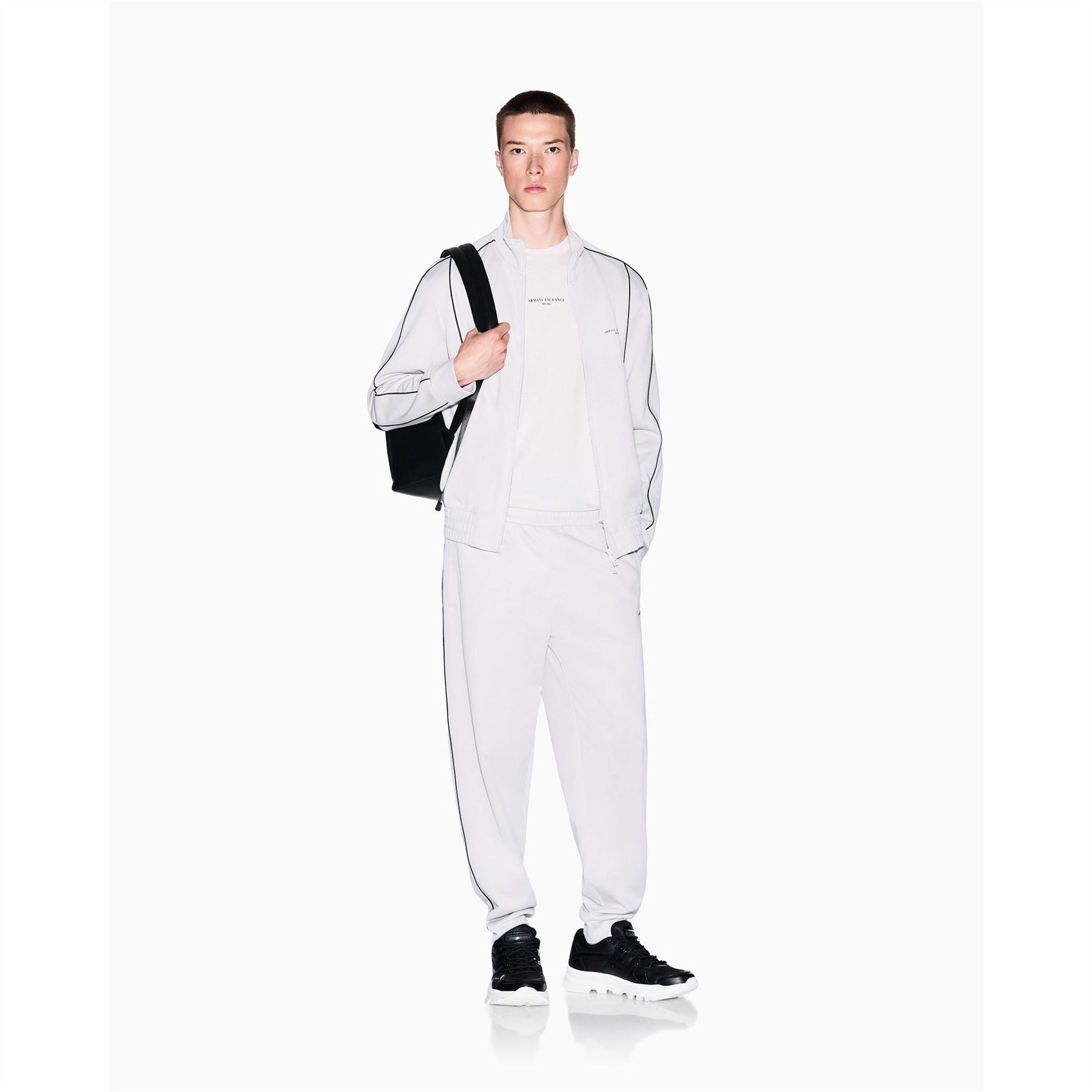 Armani Exchange Exchange Solid Patterned Straight Joggers