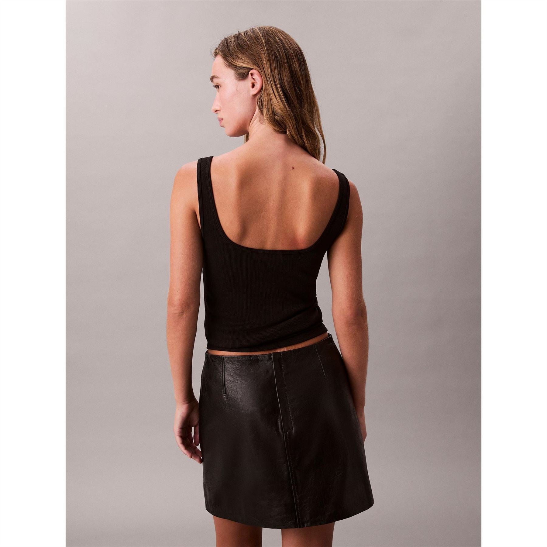 Calvin Klein Jeans Scoop Neck Spaghetti Strap Tank