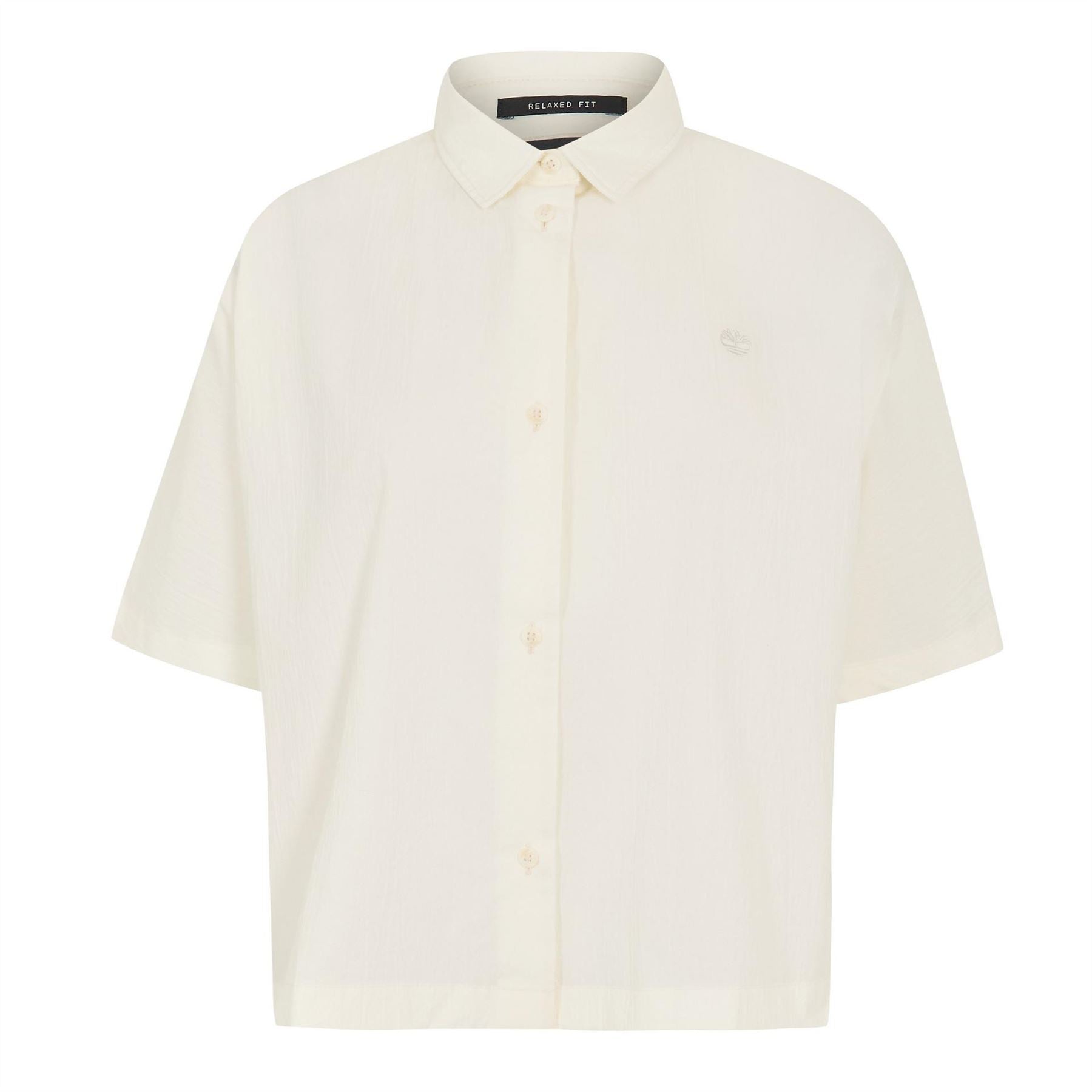Timberland Collared Neck Short Sleeve Relaxed Fit Shirt