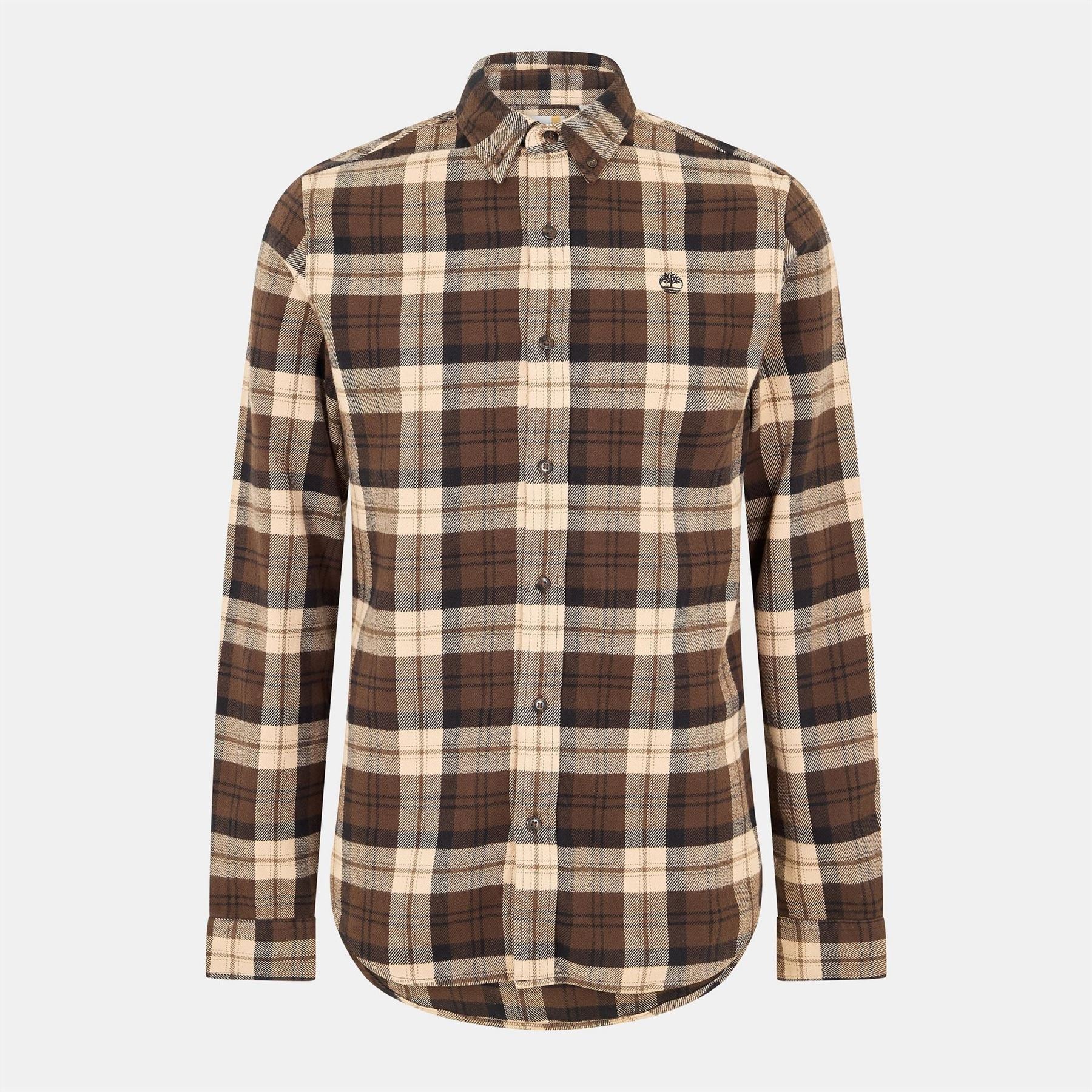 Timberland Collared Neck Button Down Long Sleeve Shirt