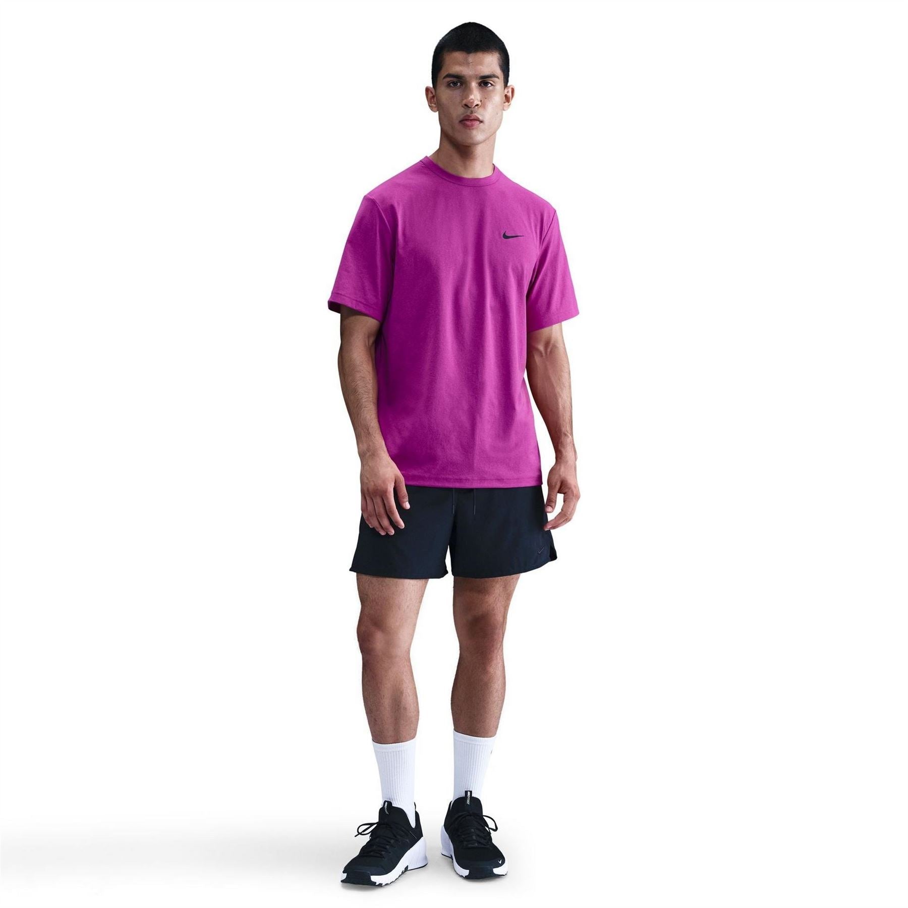 Nike Mens Dri Fit Uv Hyverse Short Sleeve Fitness Top