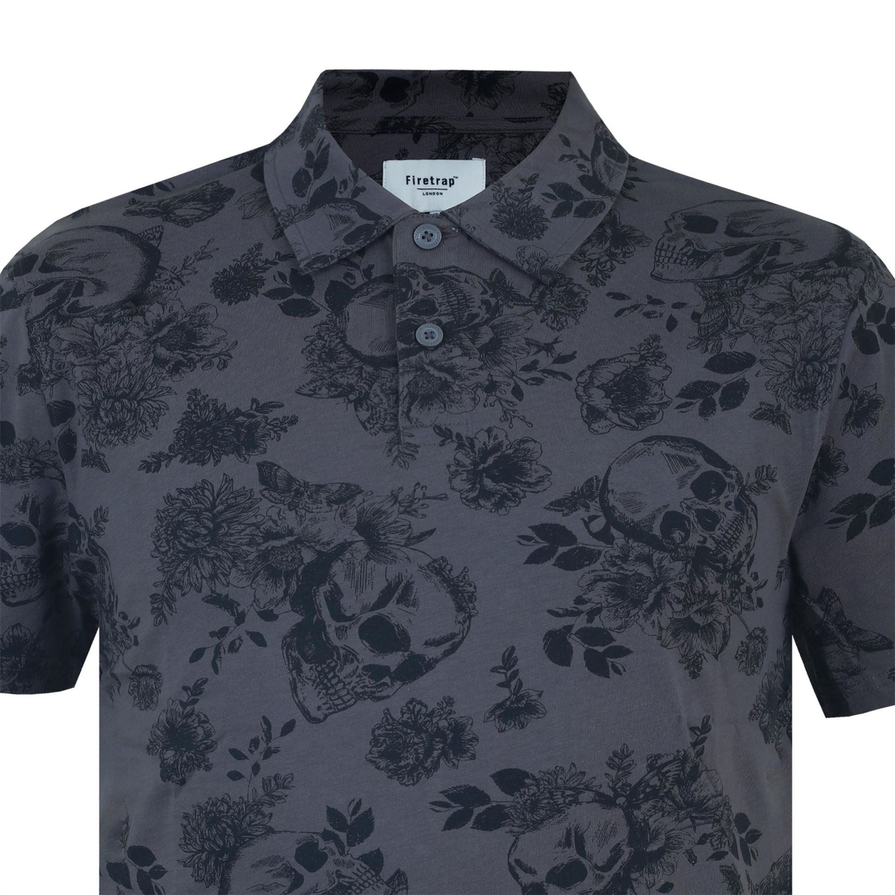 Firetrap Mens All Over Print Polo Top