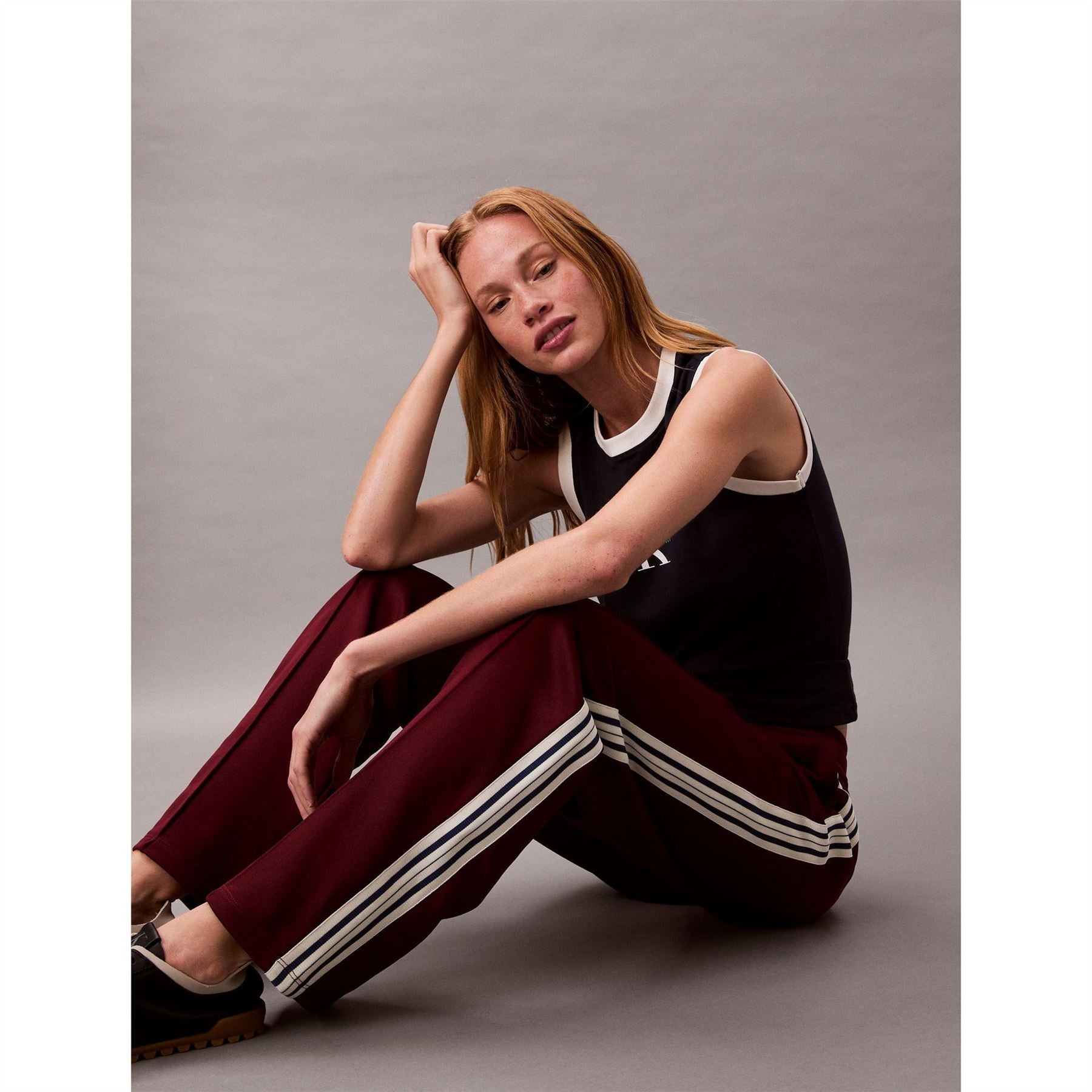Calvin Klein Jeans French Terry Solid Patterned Track Pants