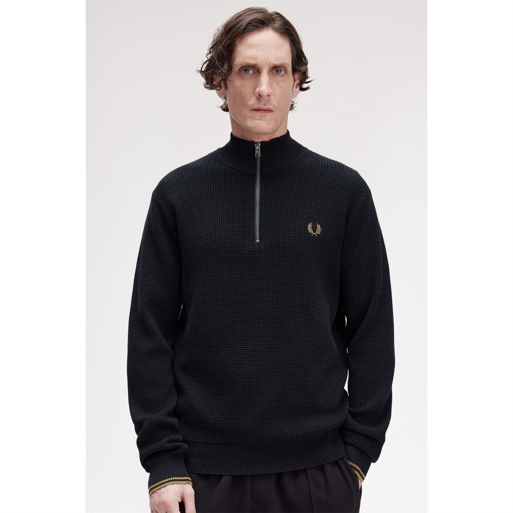 Fred Perry Stitch Half Zip Jumper