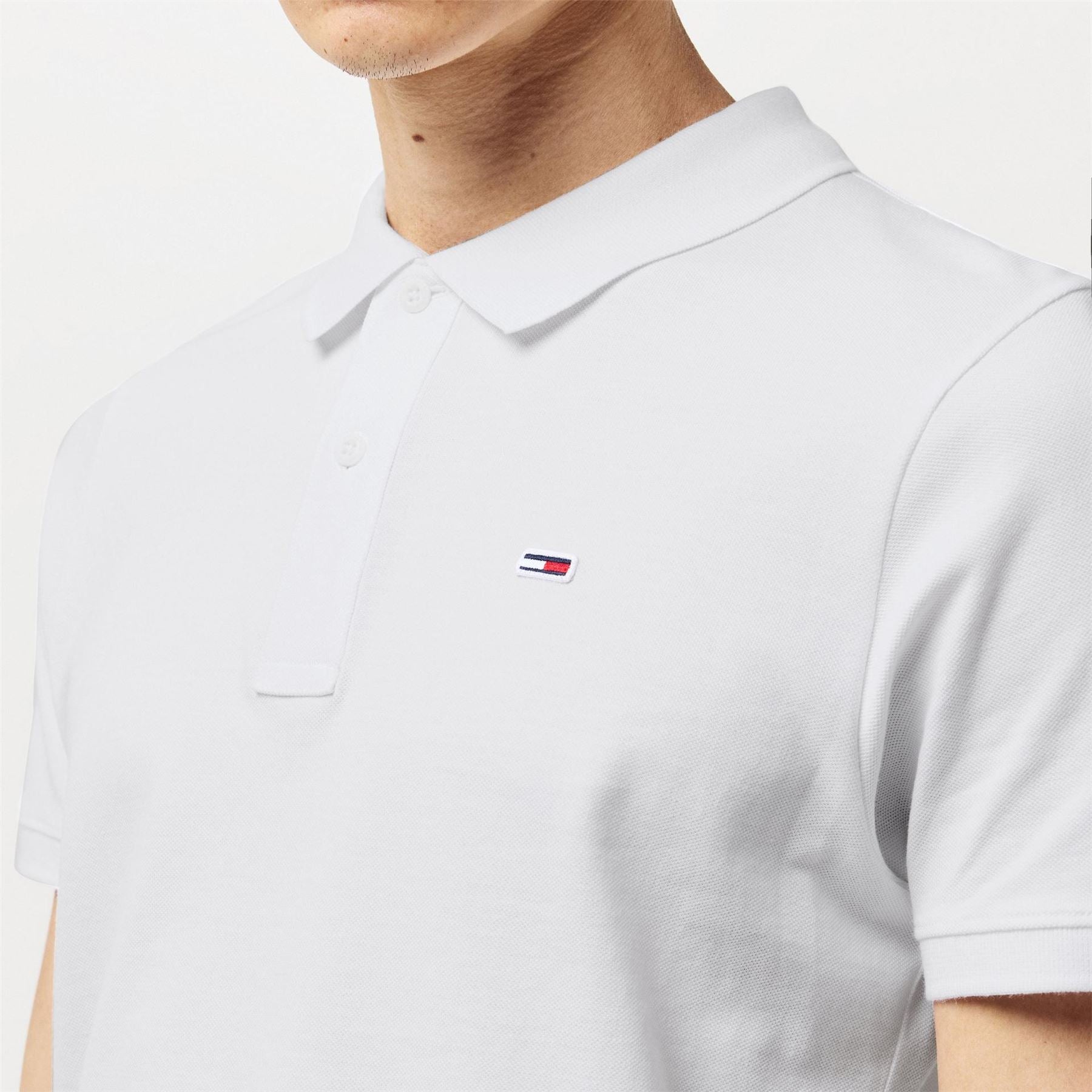 Tommy Jeans Mens Jeans Tjm Slim Placket Polo Shirt