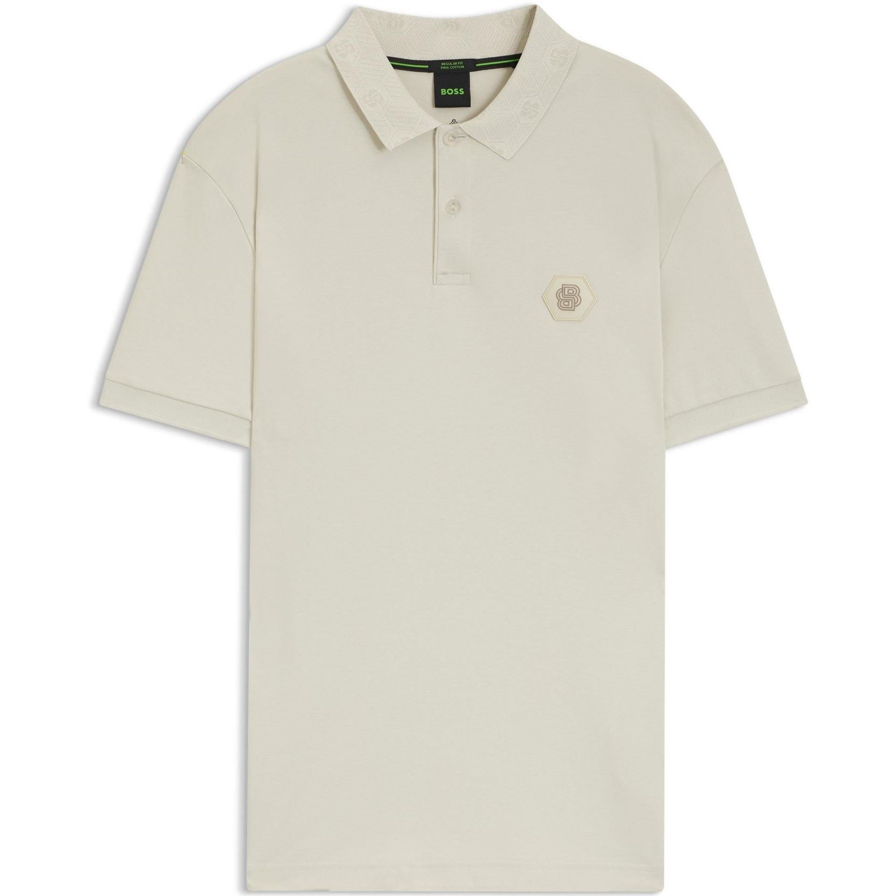 Boss HBG Future Green Lightweight and Breathable Cotton Short Sleeve Polo Shirt