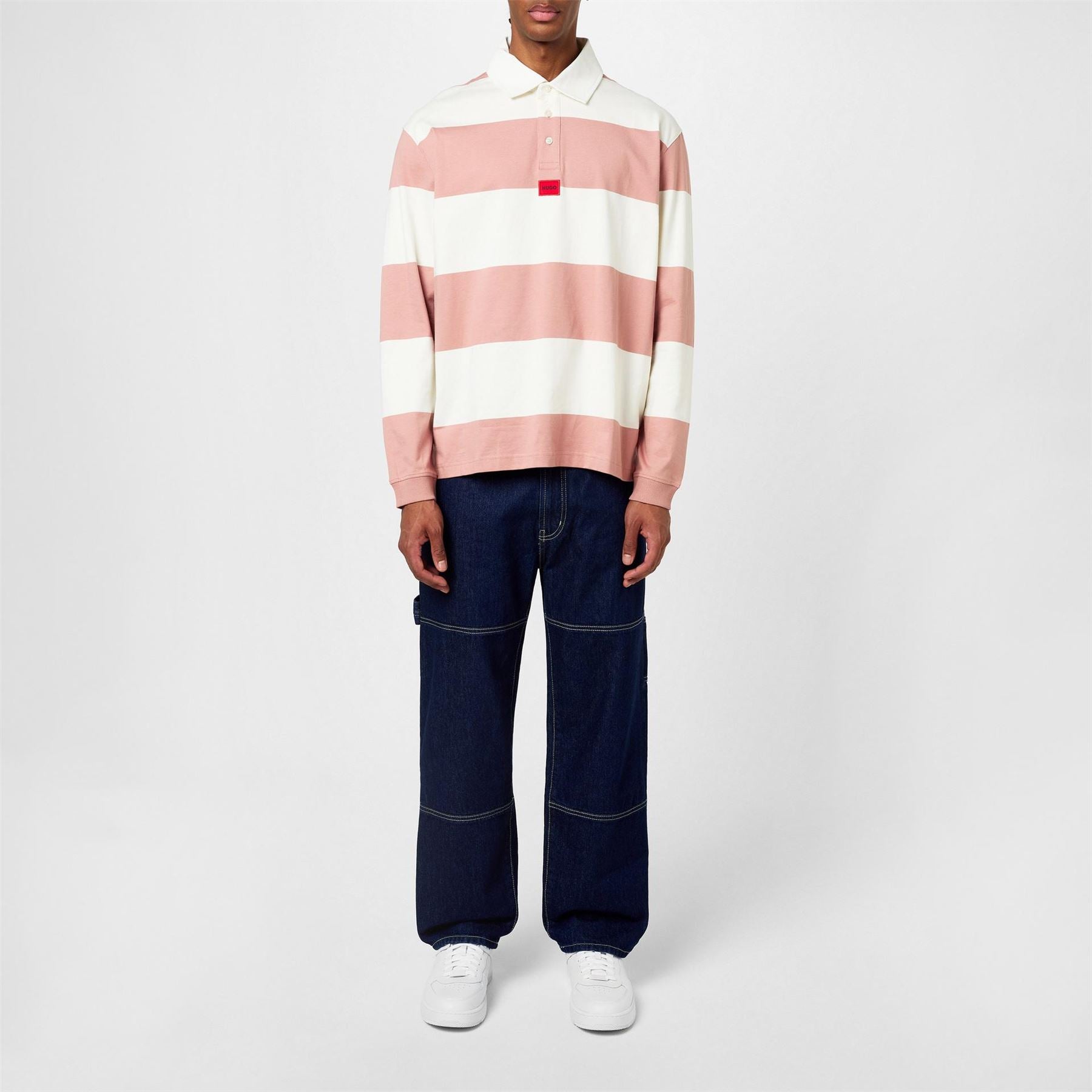 Hugo Diragbi Cotton Short Sleeve Rugby Polo Shirt
