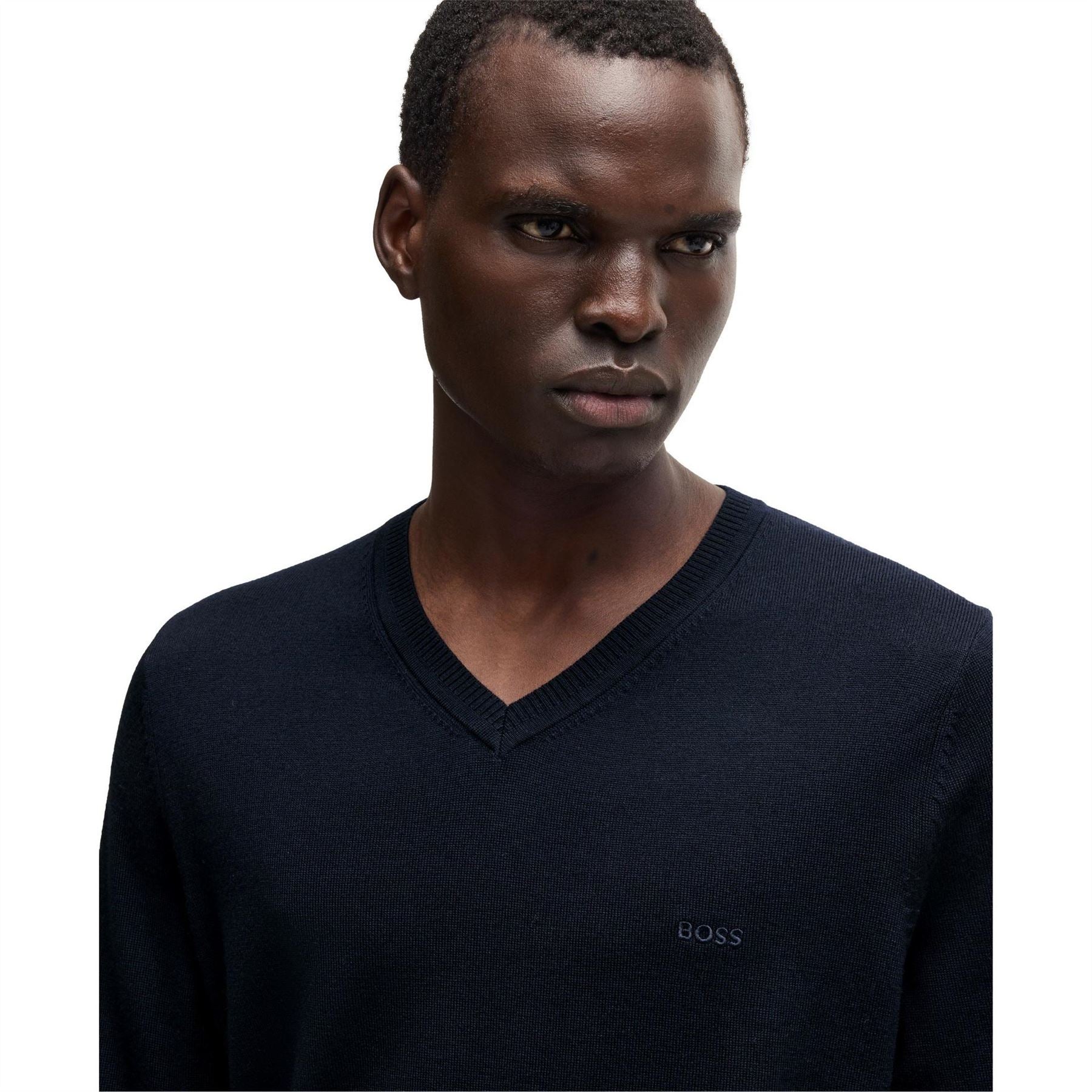 Boss V-Neck Long Sleeve Regular Fit Sweater