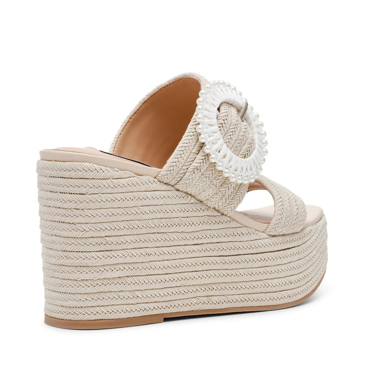 Steve Madden Jaiden Textured High Heel Open Toe Slides