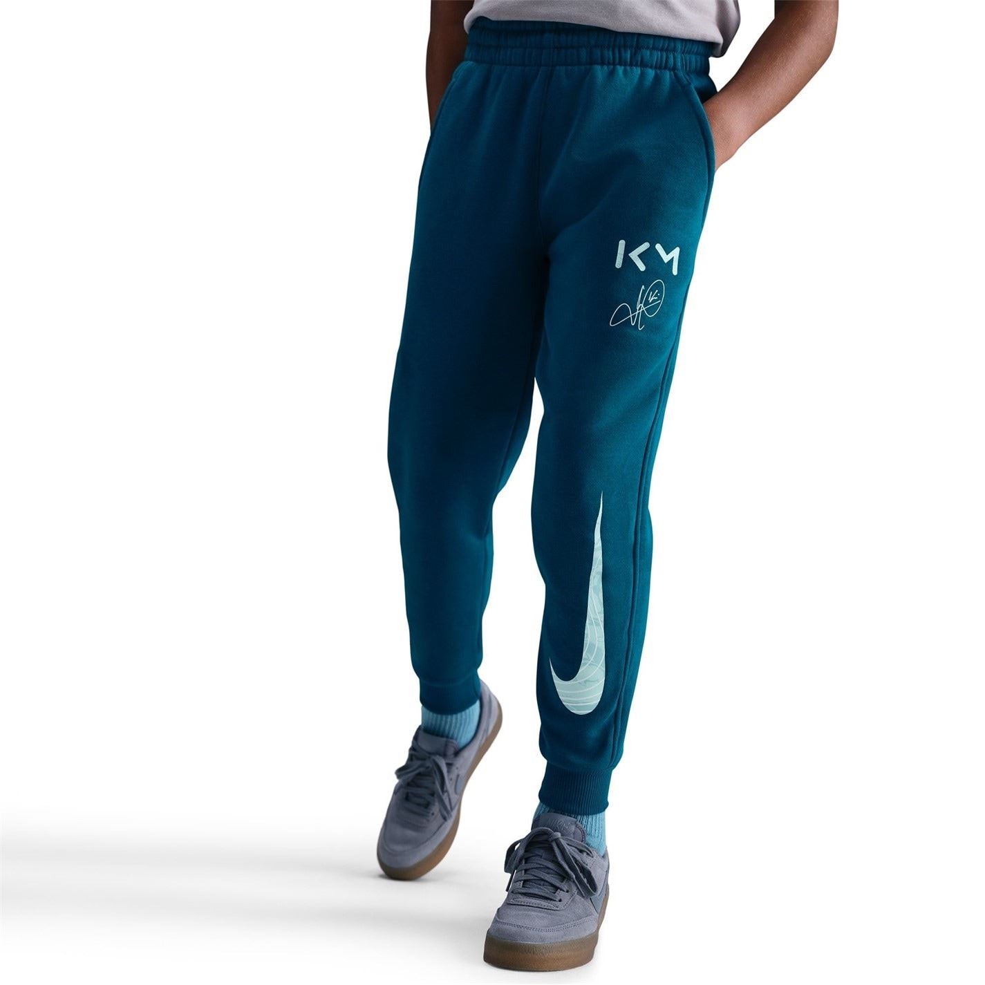 Nike Km Solid Patterned Fleece Joggers