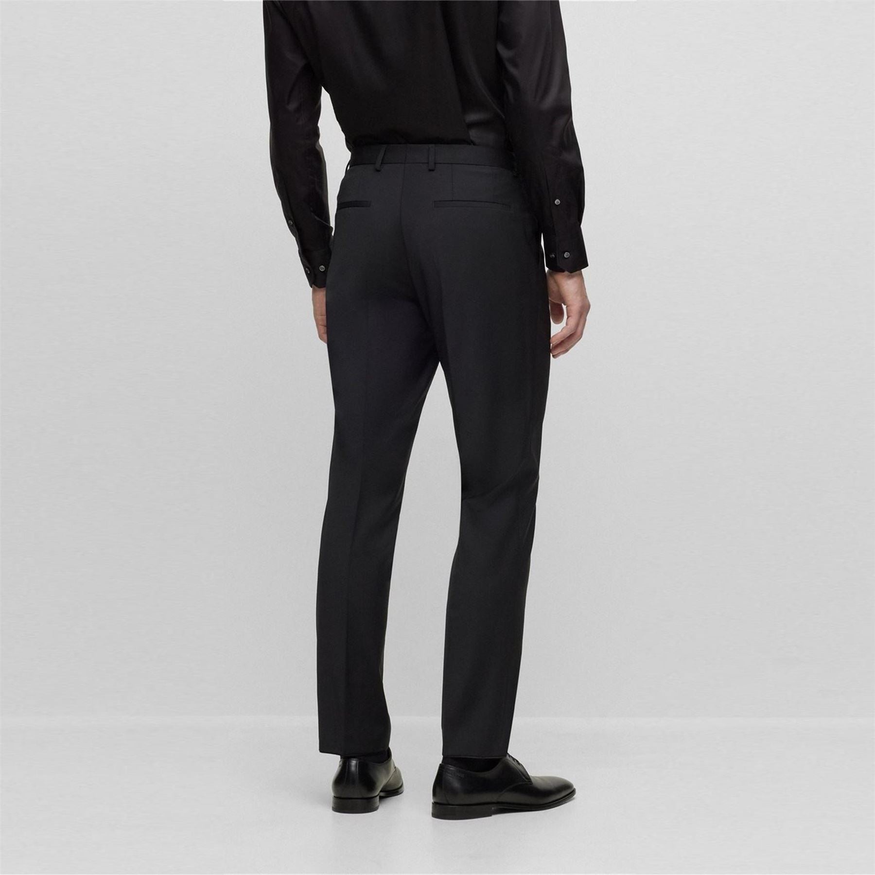 Boss Leon Solid Patterned Straight Chinos