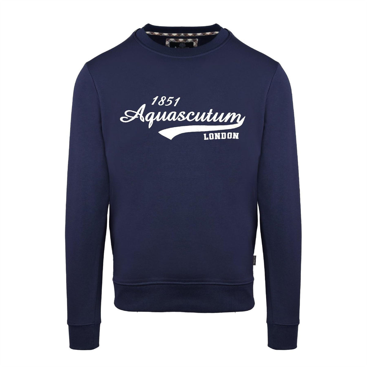 Aquascutum Printed Logo Crew Neck Long Sleeve Sweatshirt