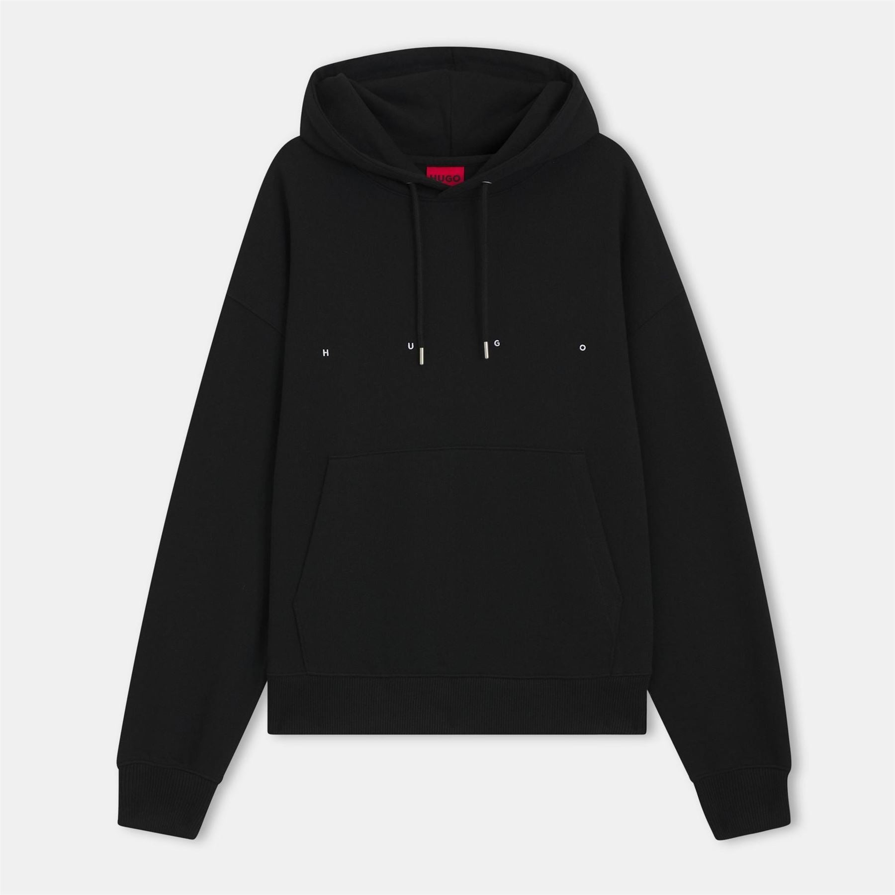 Hugo Hooded Neck Drop Shoulder Sweatshirt