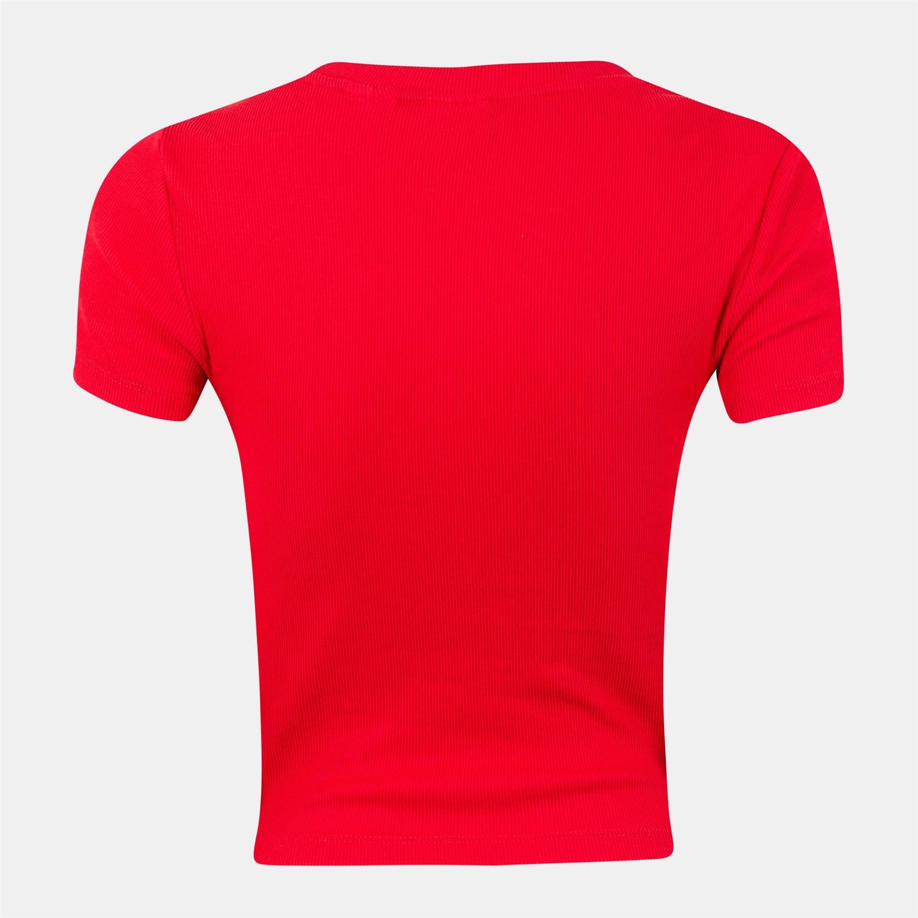 Levis Essential Sporty Cropped Slim Fit Crew Neck T-Shirt