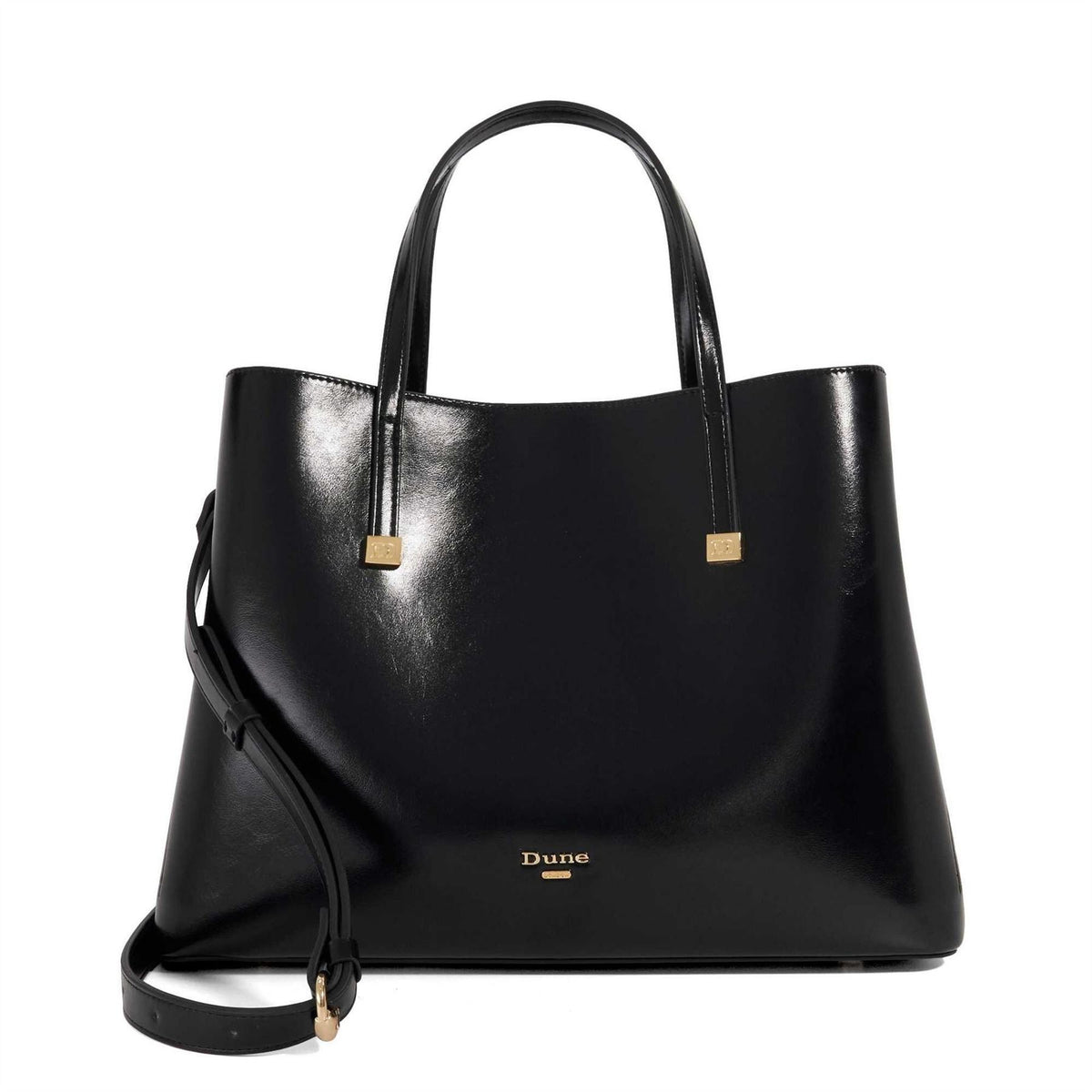 Dune London Dominant Snake Patterned Tote with Gold Tone Hardware