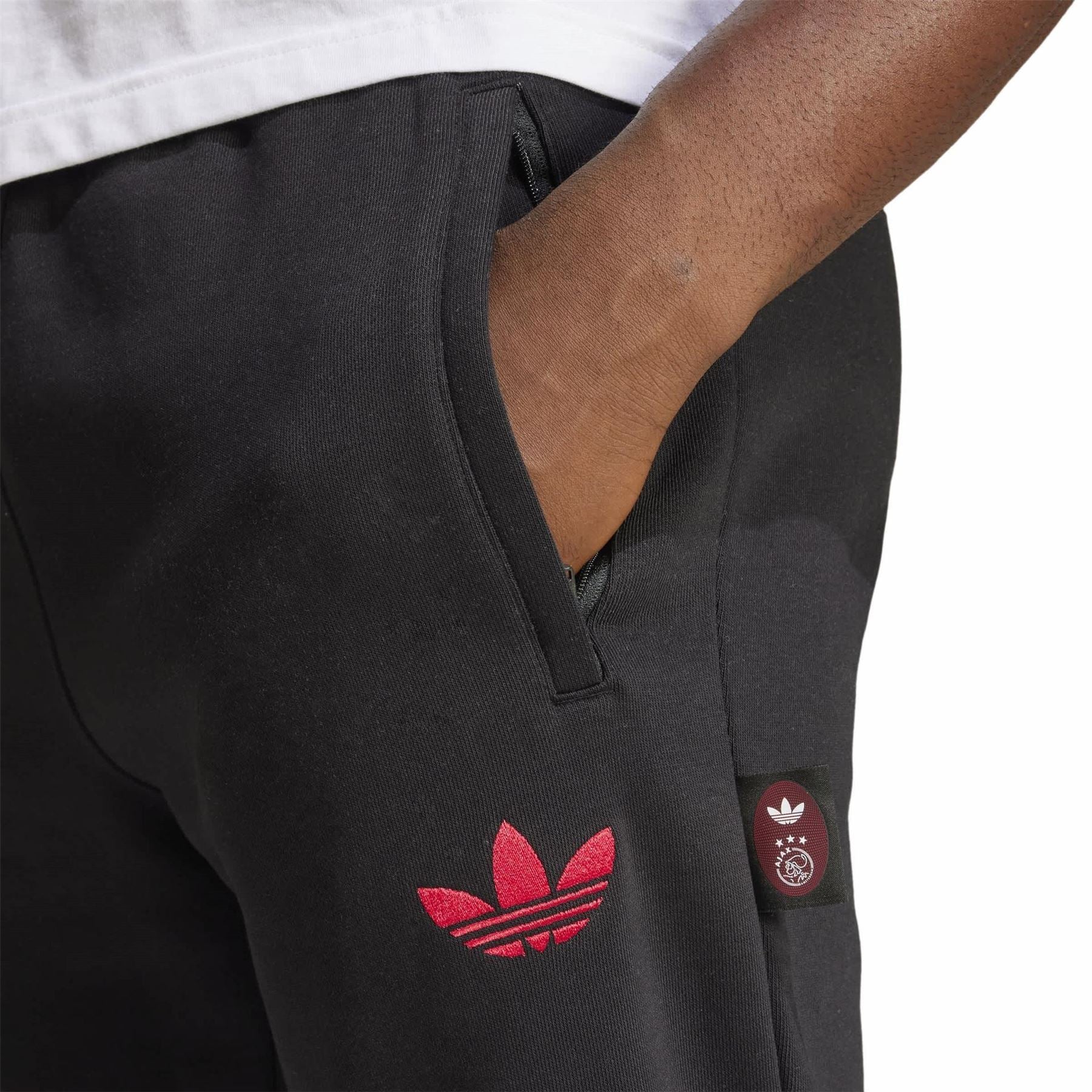 adidas Mens Ajax Graphic Tracksuit Bottoms