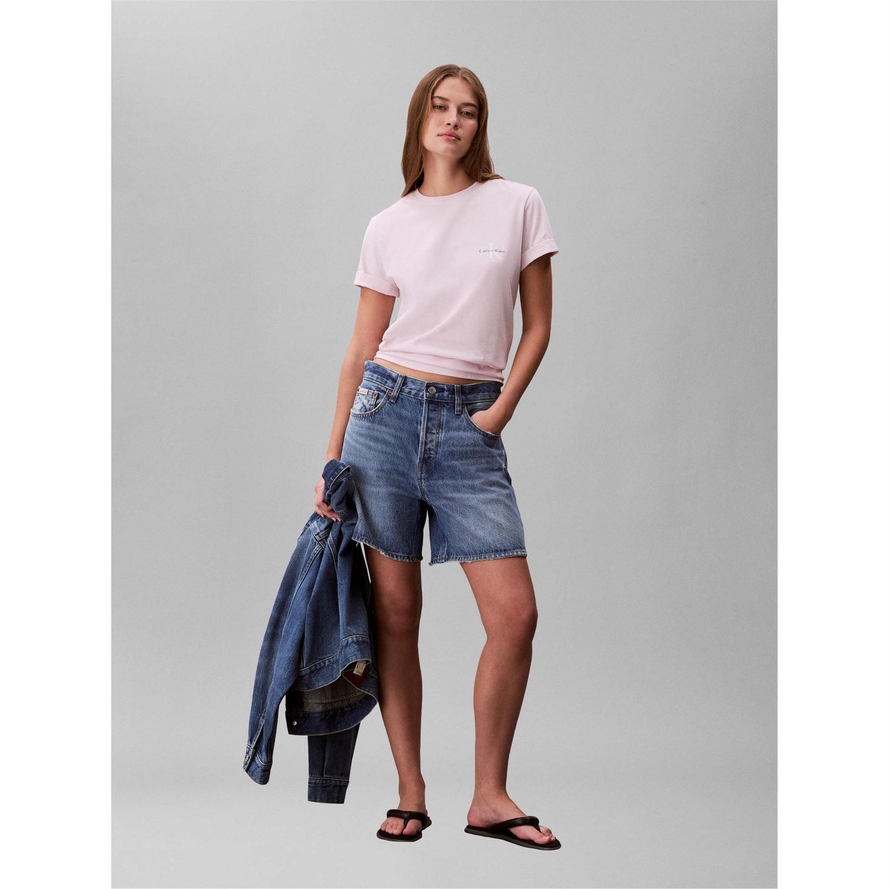 Calvin Klein Jeans A Logo 2pk Tee Ld63