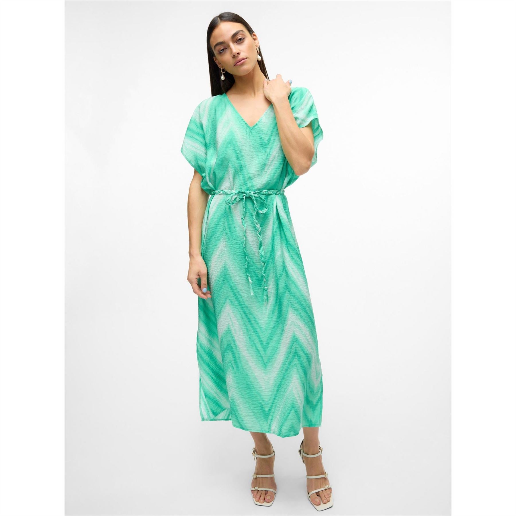 Vero Moda Josie V-Neck Midi Kaftan Dress