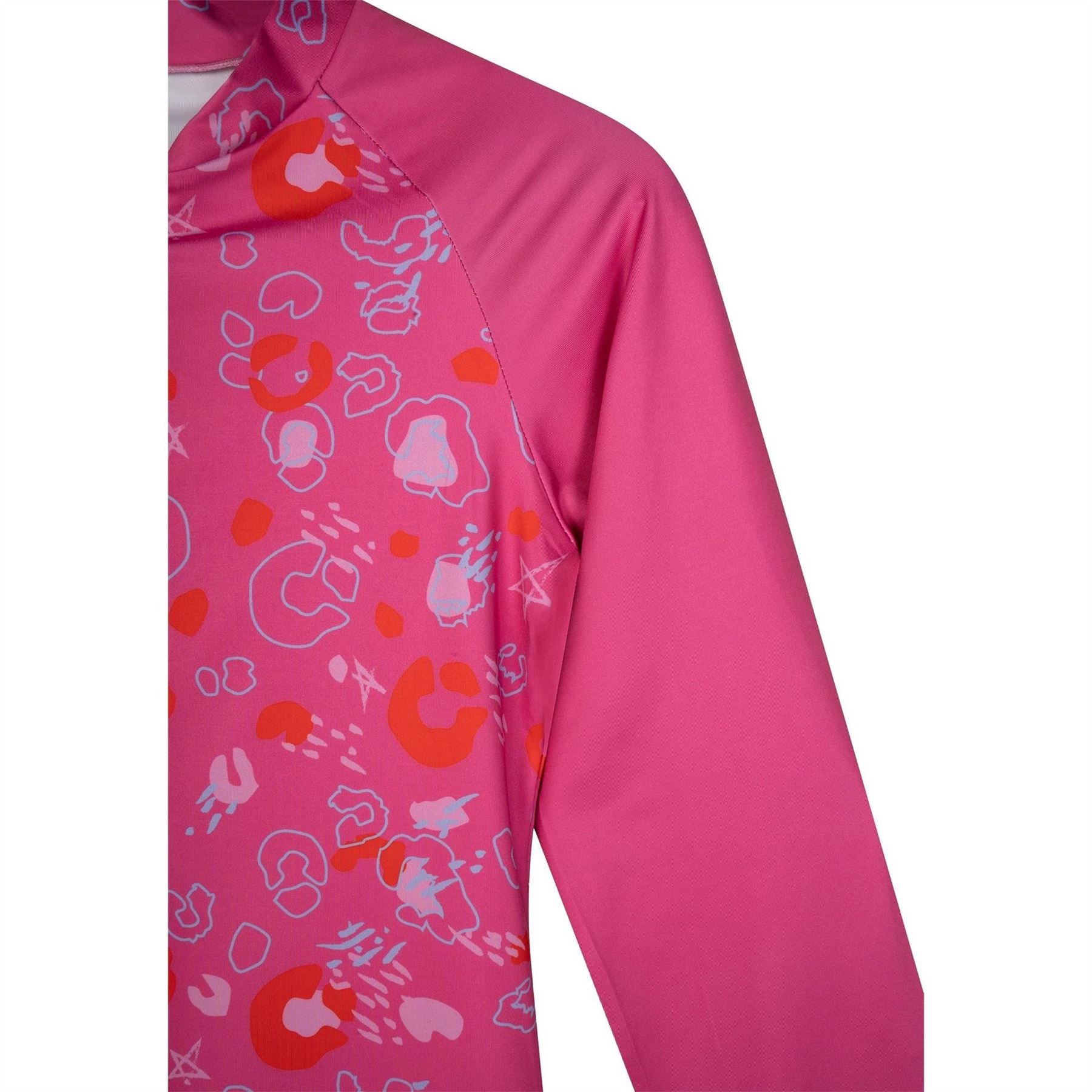 Hype Leopard Patterned Zipper Swimsuit