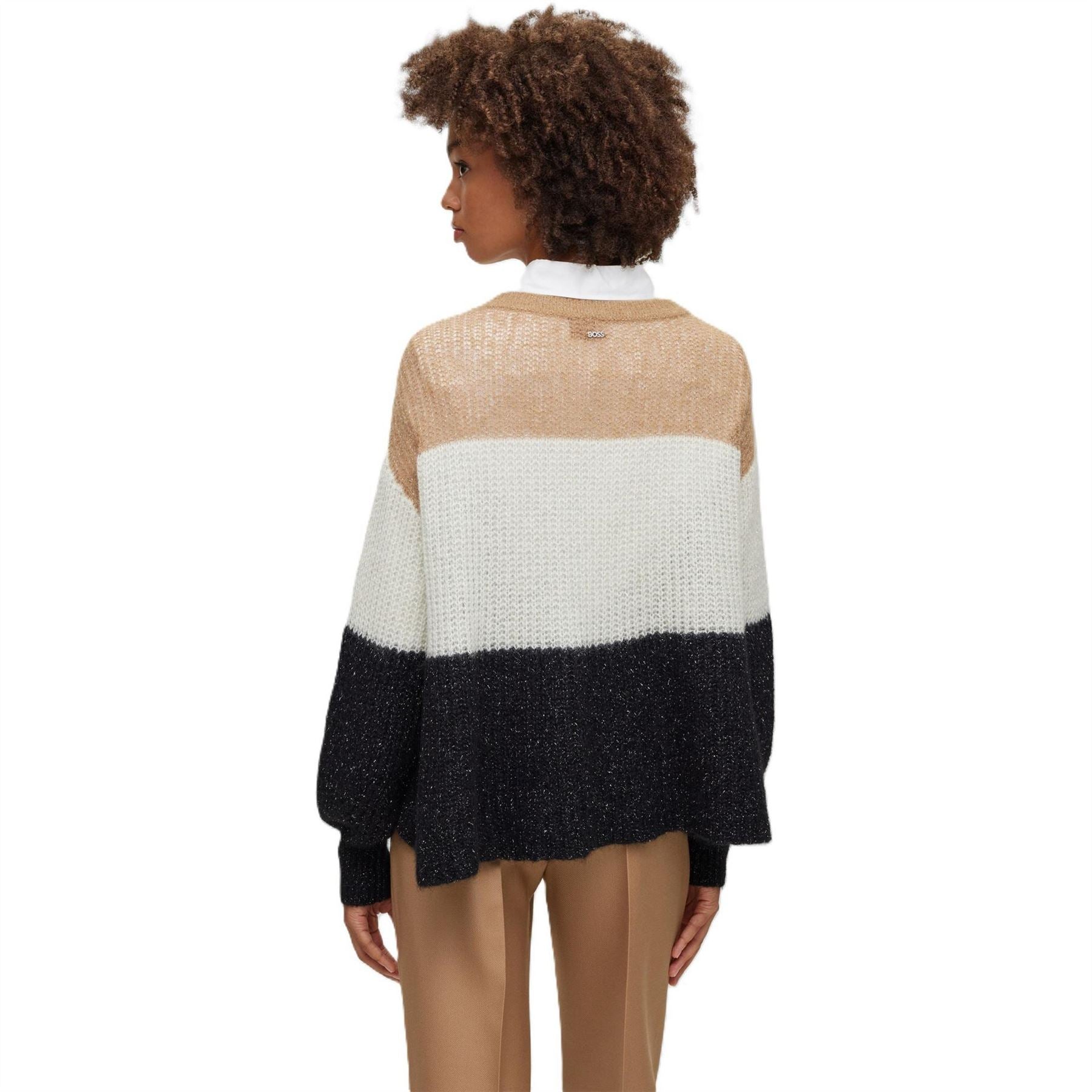 Boss Crew Neck Long Sleeve Relaxed Fit Sweater
