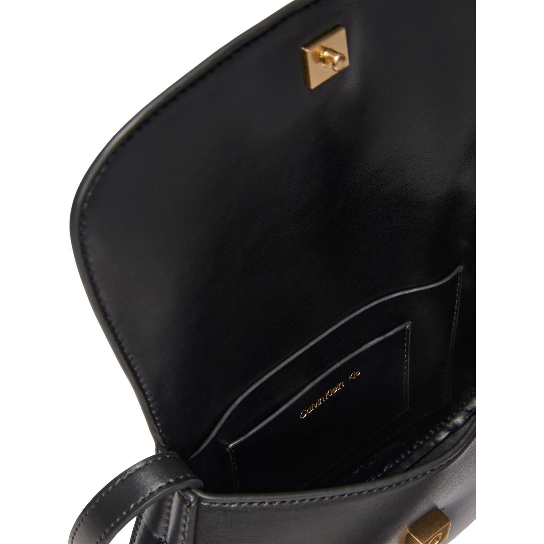 Calvin Klein Rectangle Camera Bag with Gold Tone Hardware