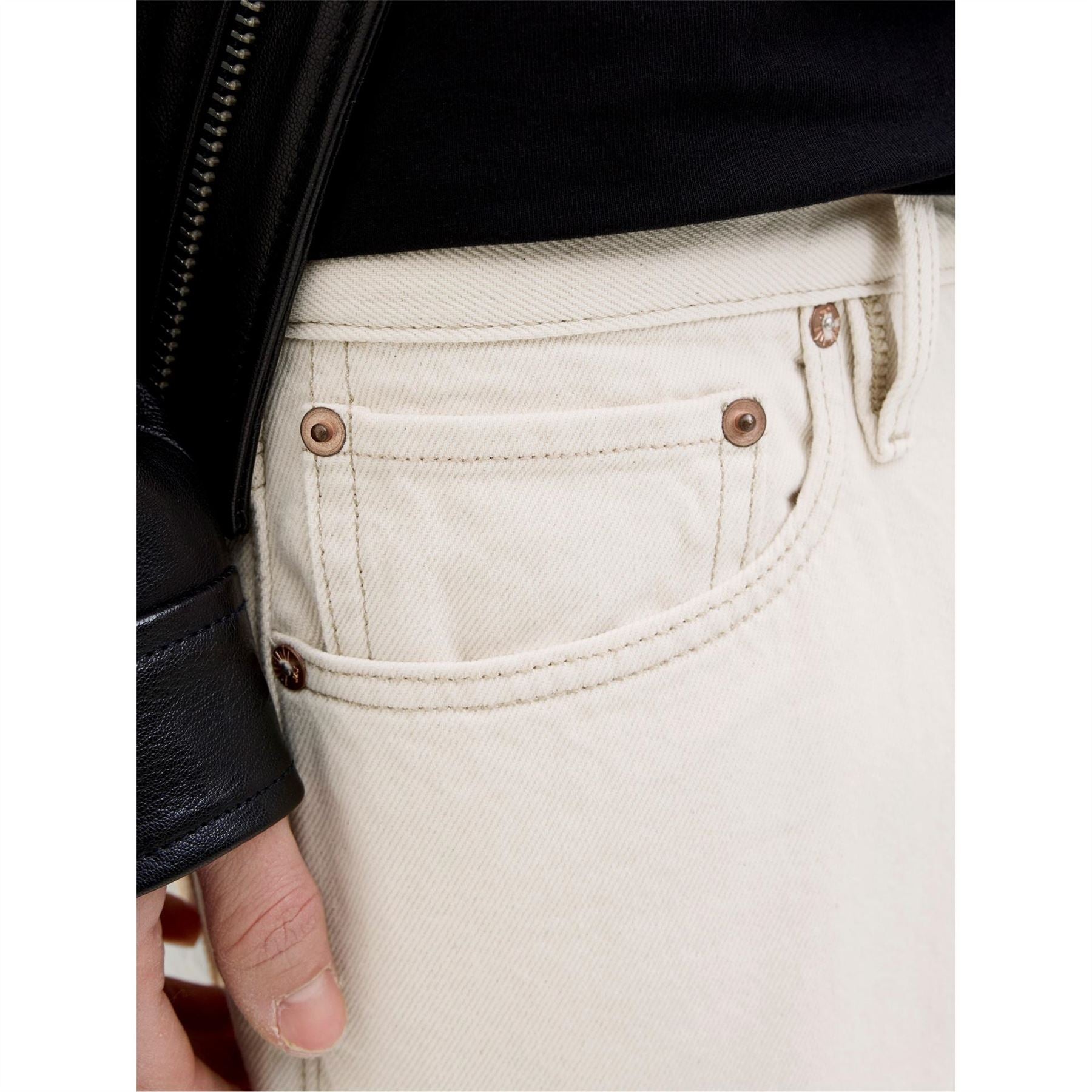Jack and Jones Cooper Wide Leg Relaxed Fit Jeans