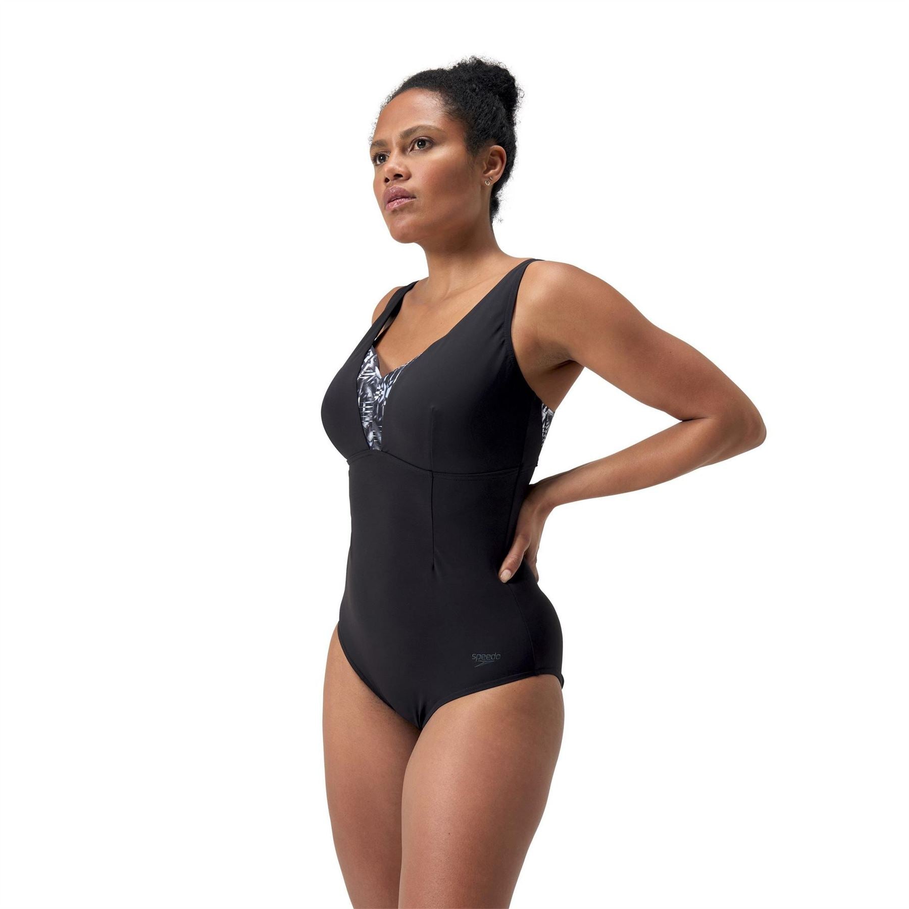 Speedo Abstract Patterned One Piece Swimsuit