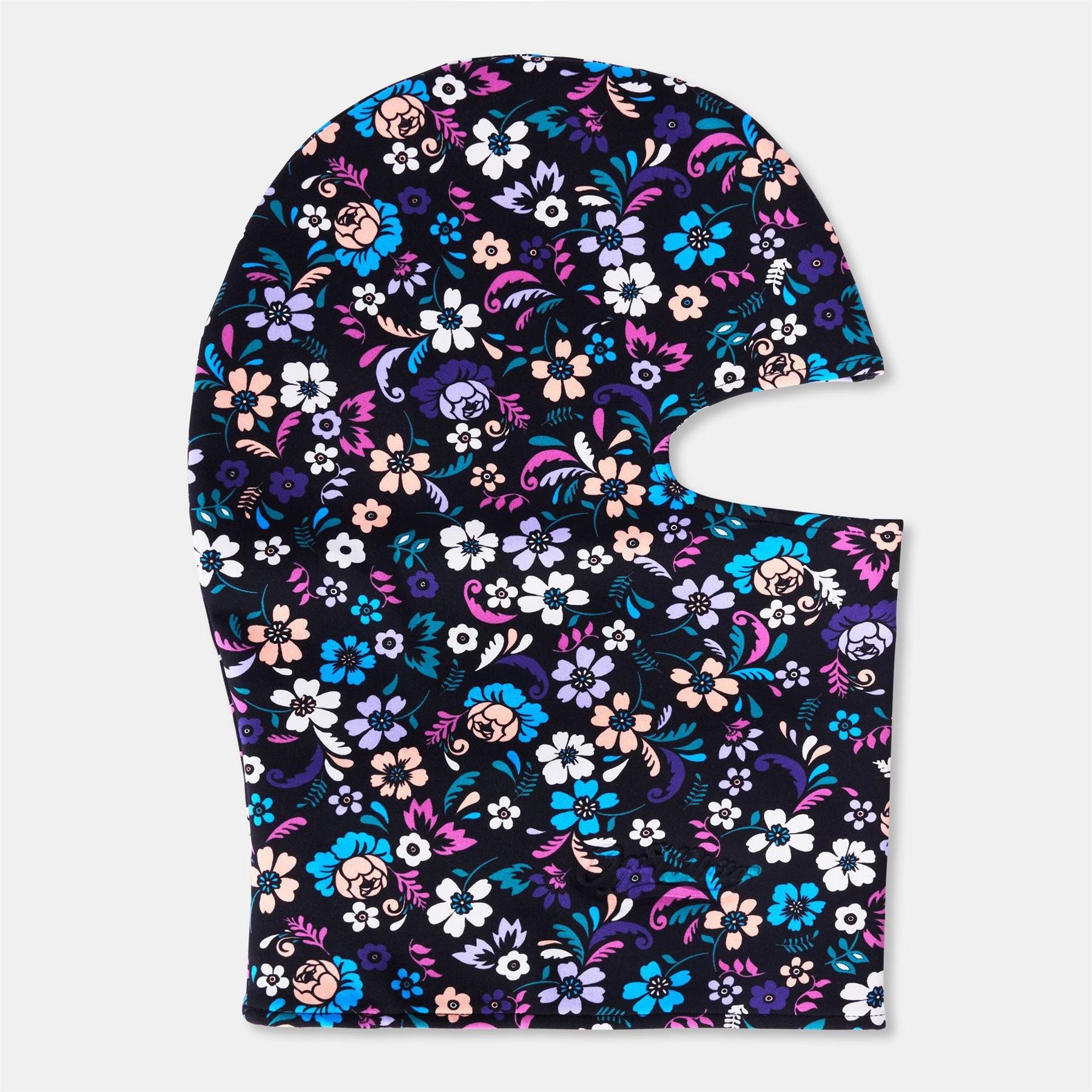 Off White  Flower Black Balaclava