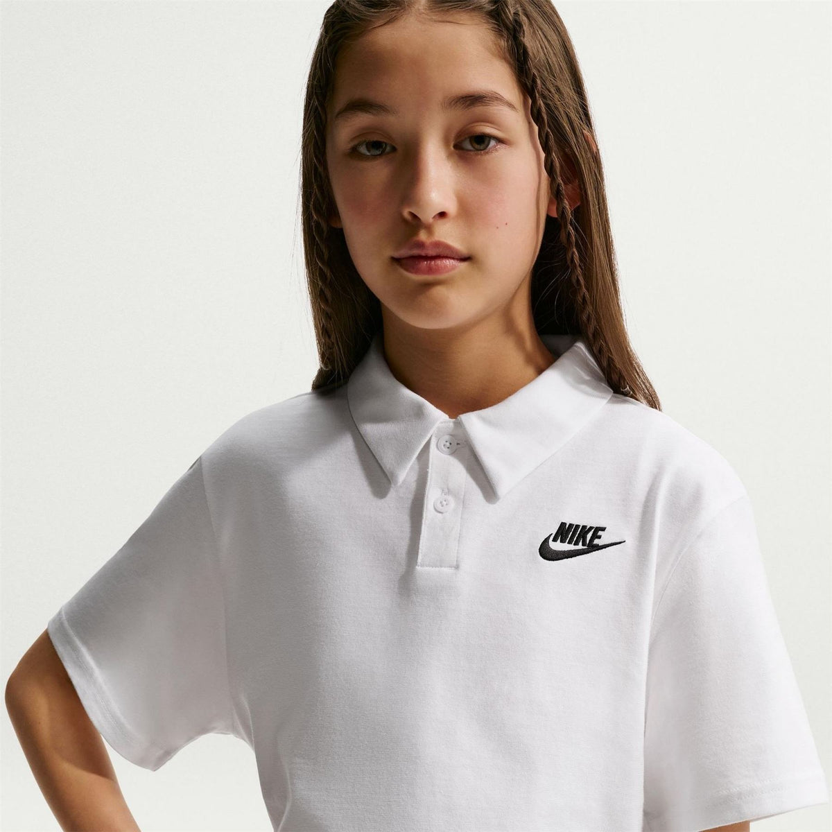 Nike Bold Logo Collared Neck Short Sleeve Polo Shirt