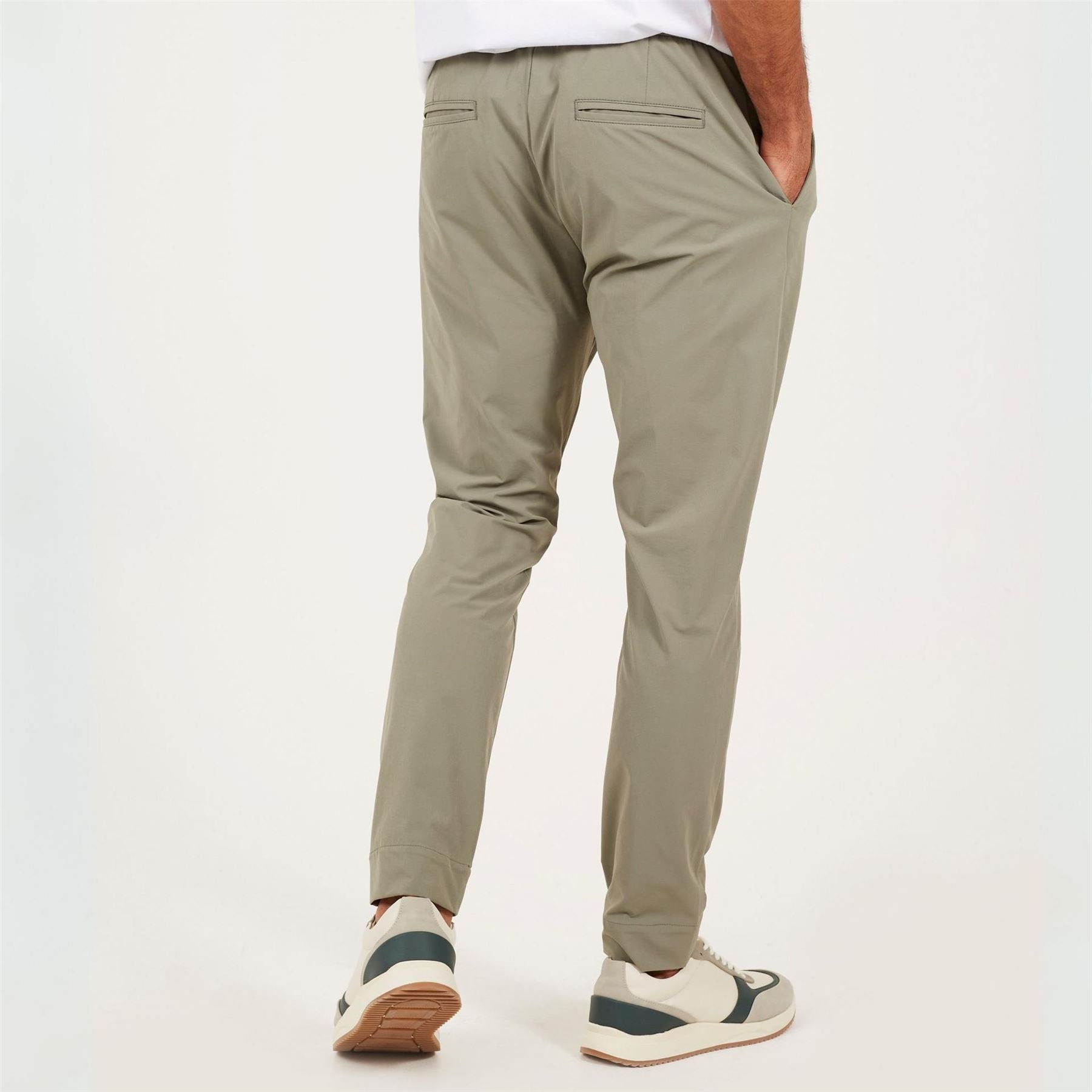 Brave Soul Mens Casual Chino Trousers Sage