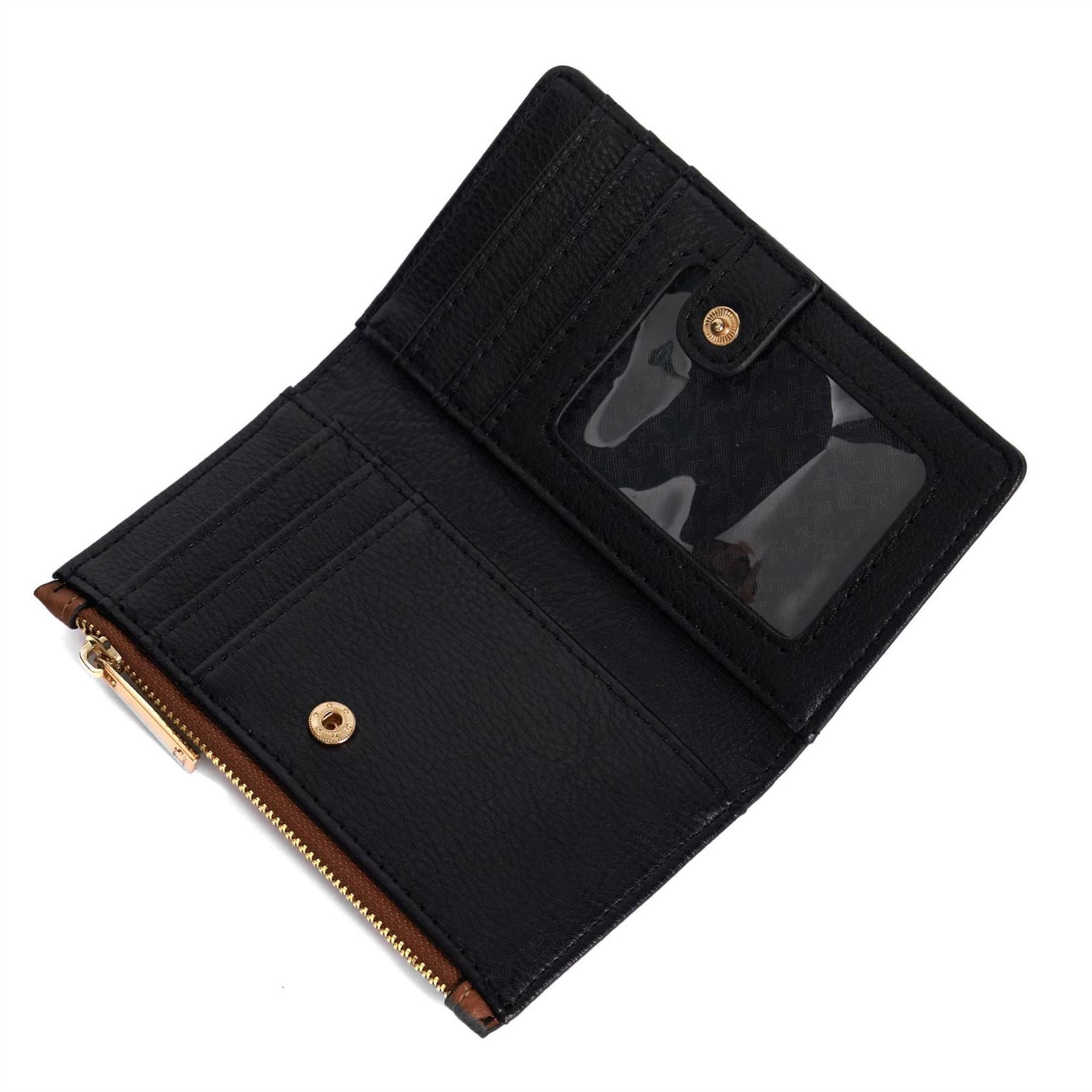 Dune London Rectangle Shape Color Block Zip Around Wallet