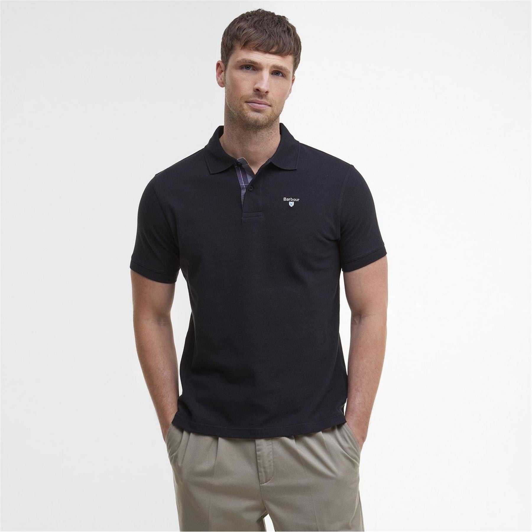 Barbour Tartan Pique Polo Shirt